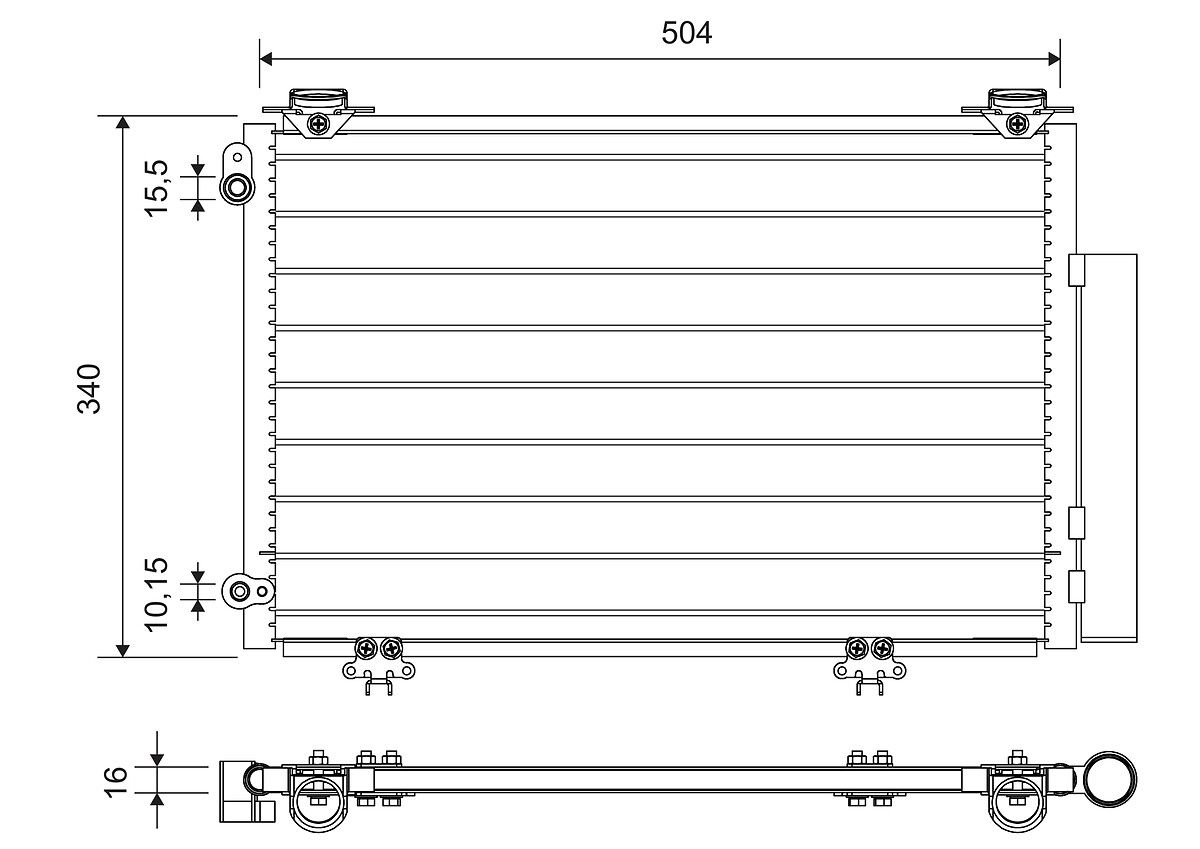 Kondensator, Klimaanlage