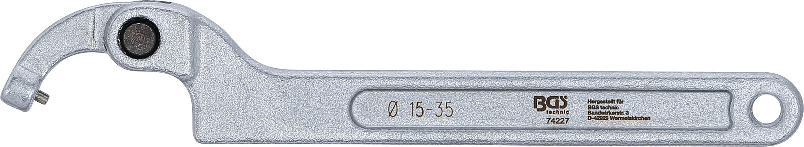BGS Gelenk-Hakenschlüssel mit Zapfen | 15 - 35 mm