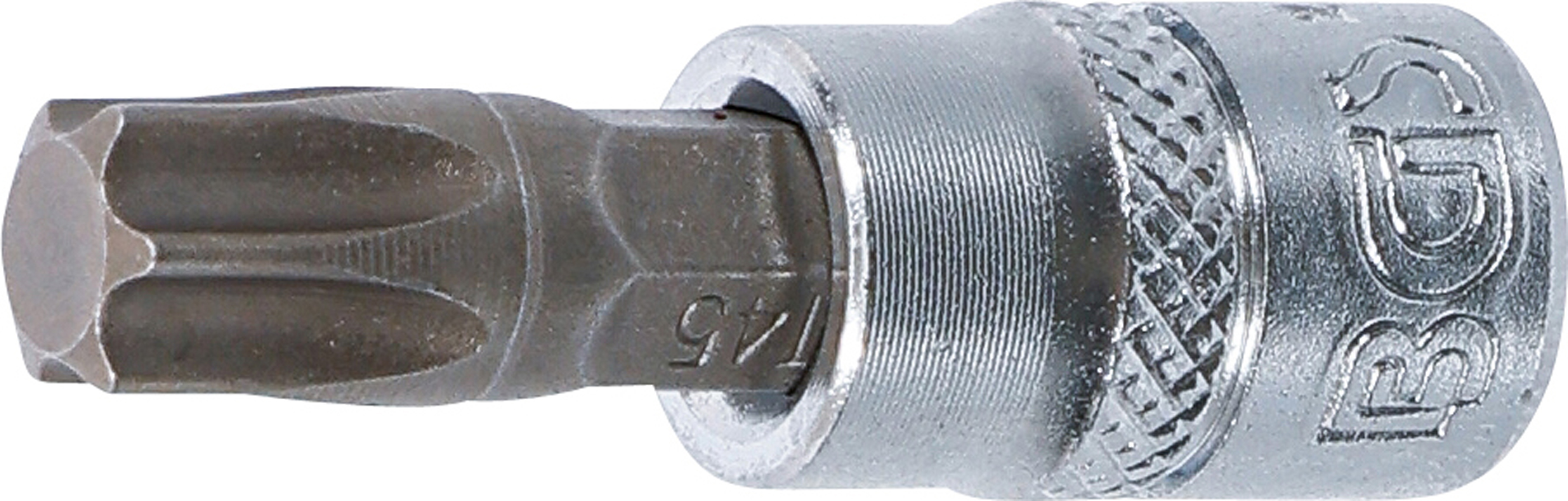 BGS Bit-Einsatz | Antrieb Innenvierkant 6,3 mm (1/4") | T-Profil (für Torx) T45