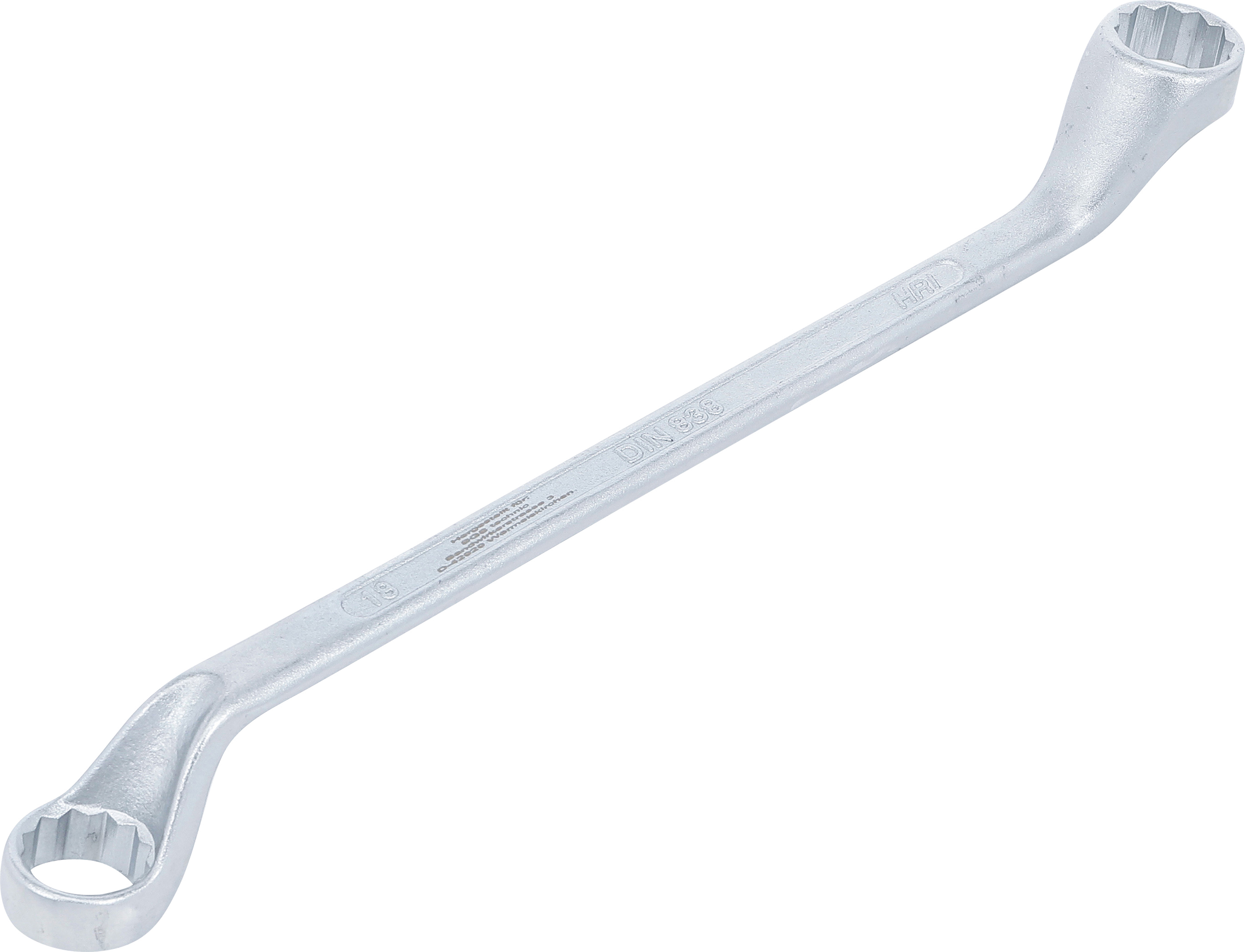 BGS Doppel-Ringschlüssel, gekröpft | SW 18 x 19 mm