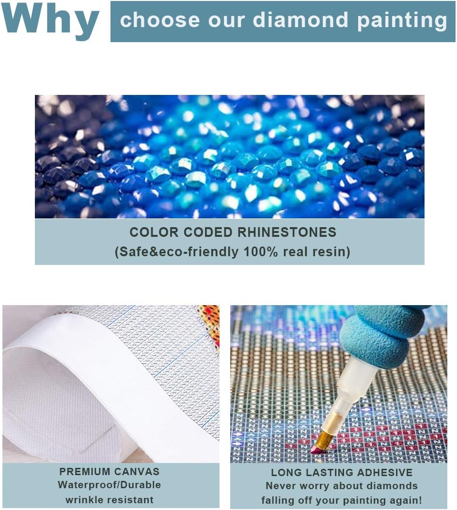 TINY FUN 5D DIY Diamond Painting Full Drill Kreuzstich Kit Diamant Malerei Kits für Erwachsene Strass Stickerei Diamant Kunst