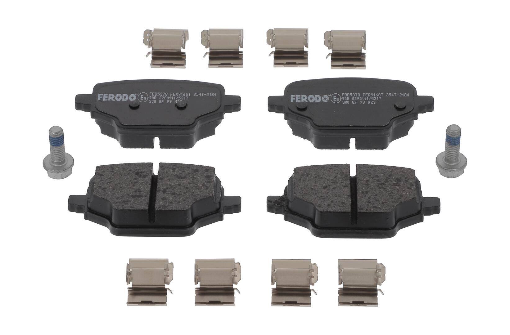 Bremsbelagsatz, Scheibenbremse