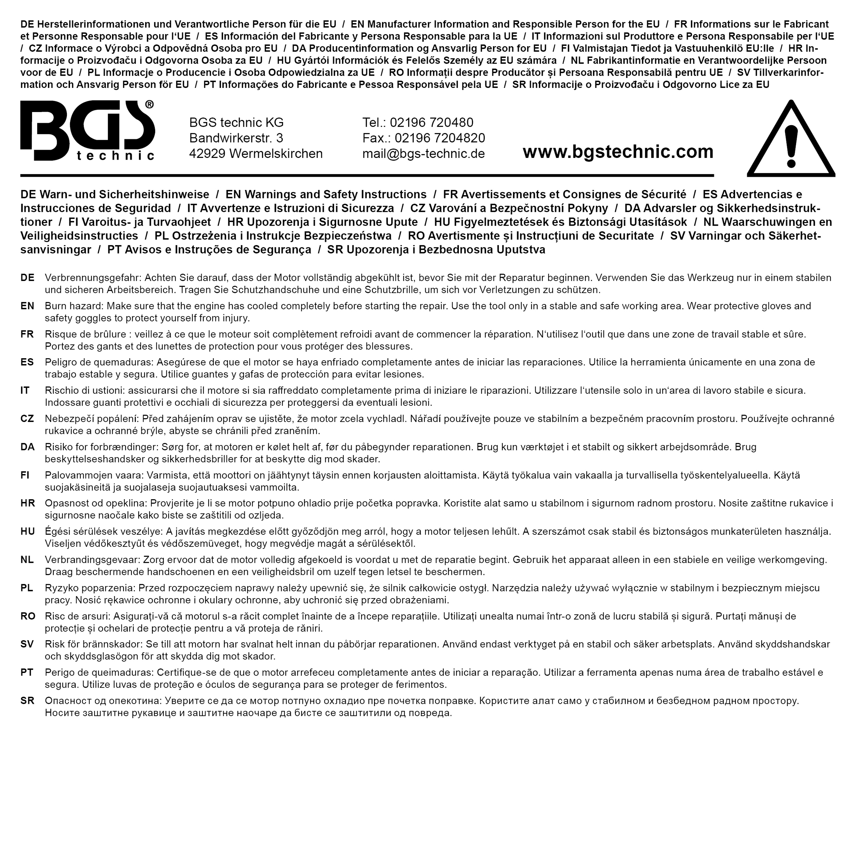 BGS Glühkerzen-Ausbau- und Gewinde-Reparatur-Satz