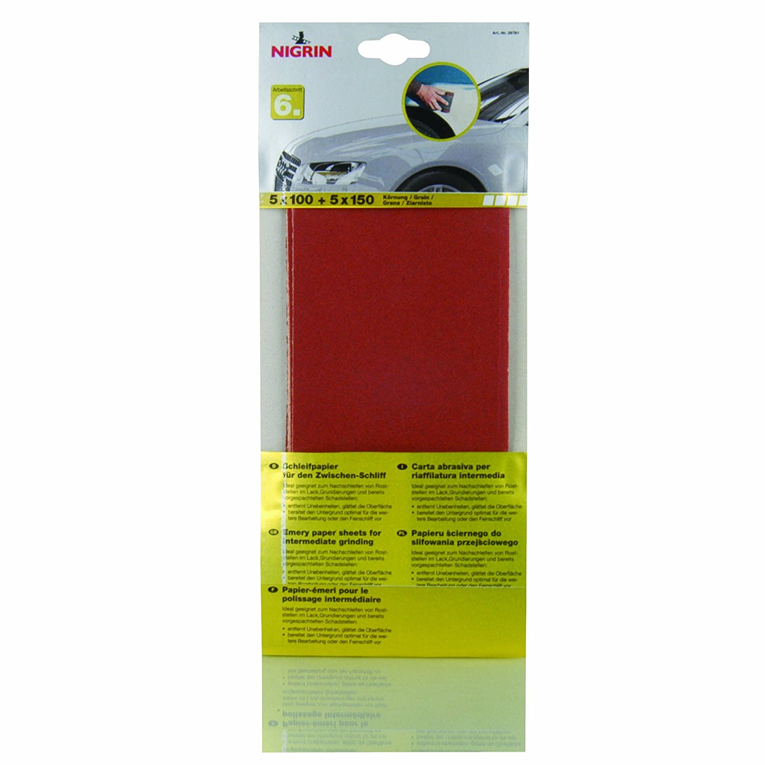 Nigrin Schleifpapier Zwischen Schliff