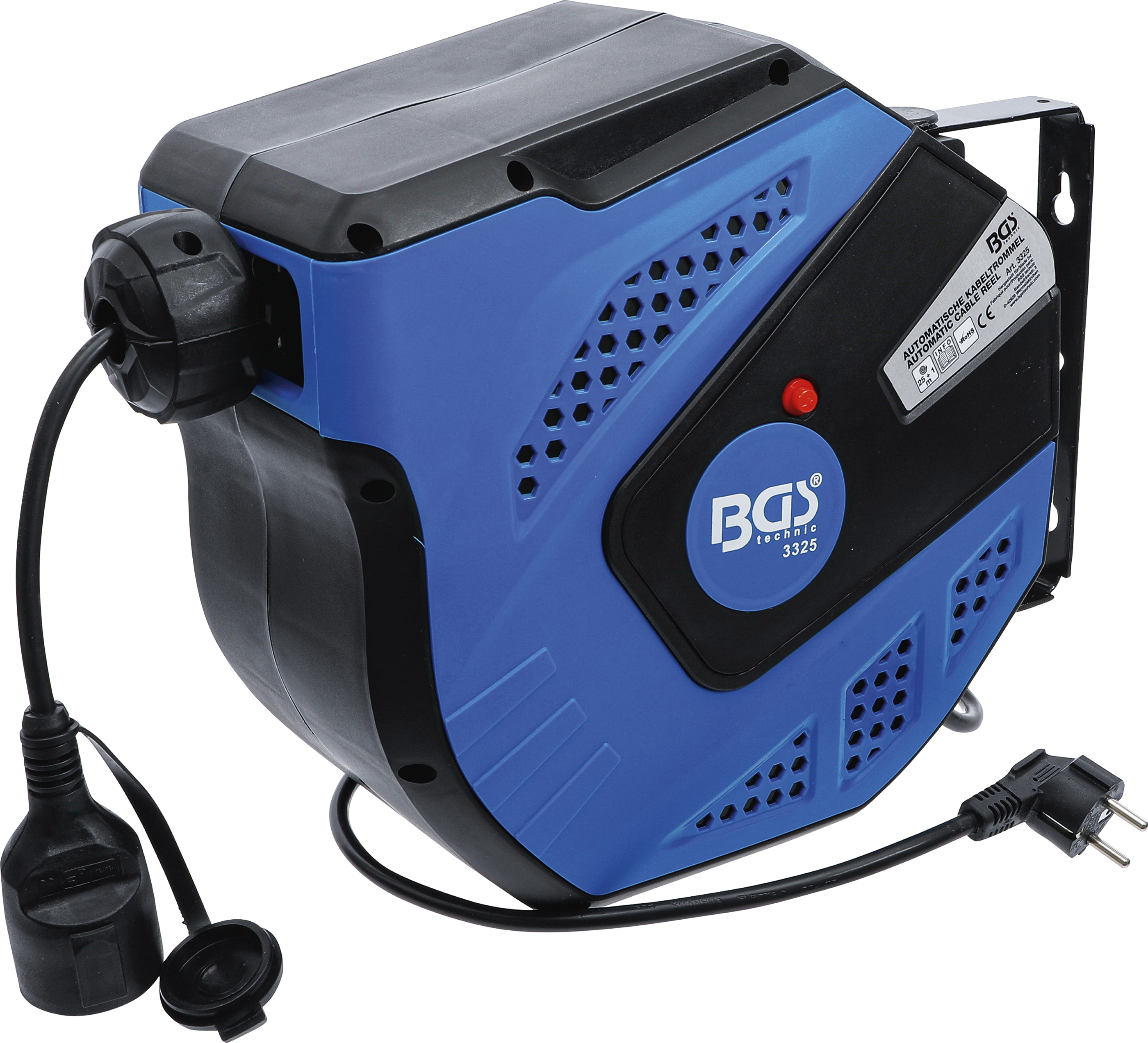 BGS Technic Automatische Kabeltrommel 25 Meter