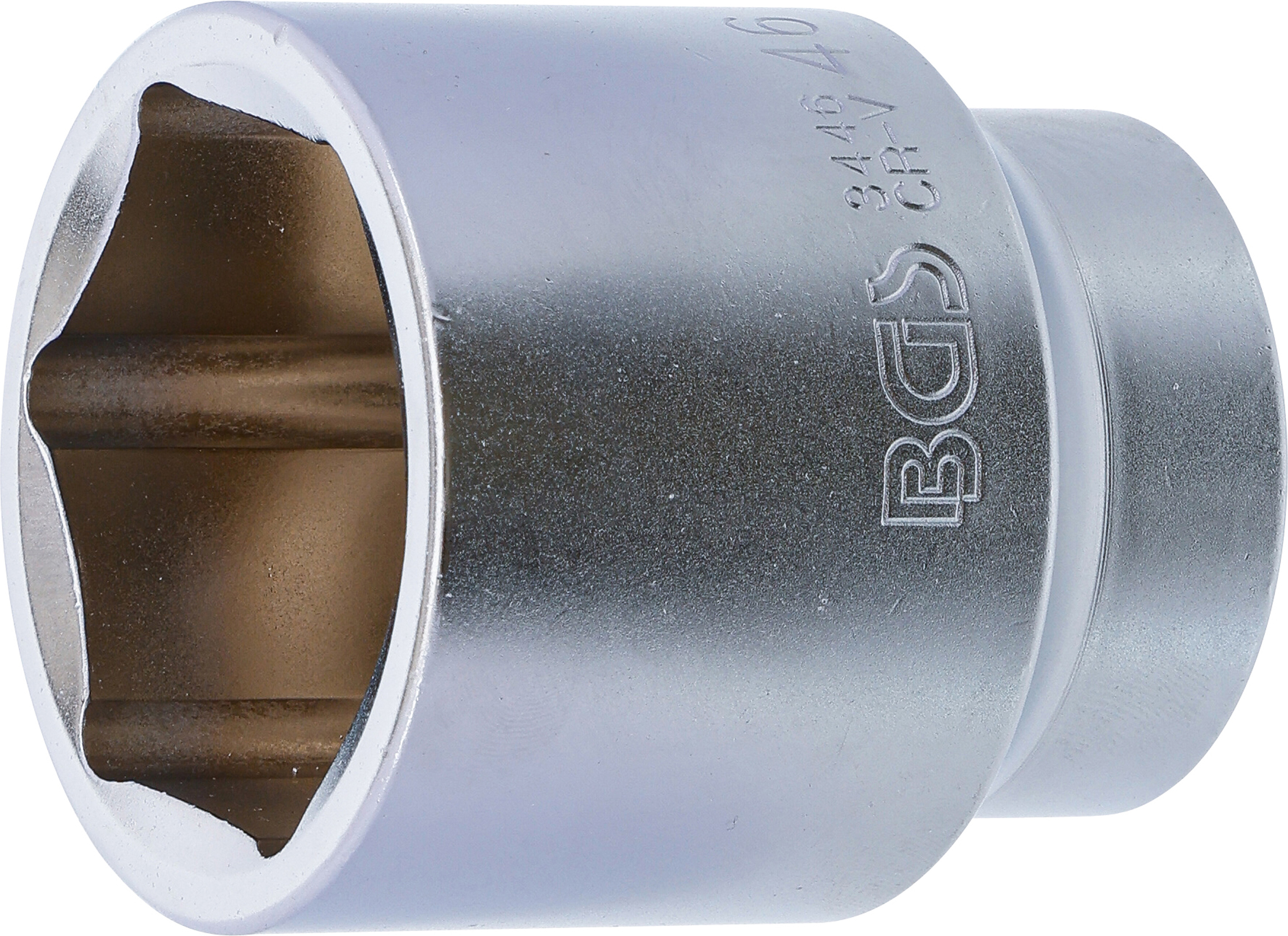 BGS Steckschlüssel-Einsatz Sechskant | Antrieb Innenvierkant 20 mm (3/4") | SW 46 mm