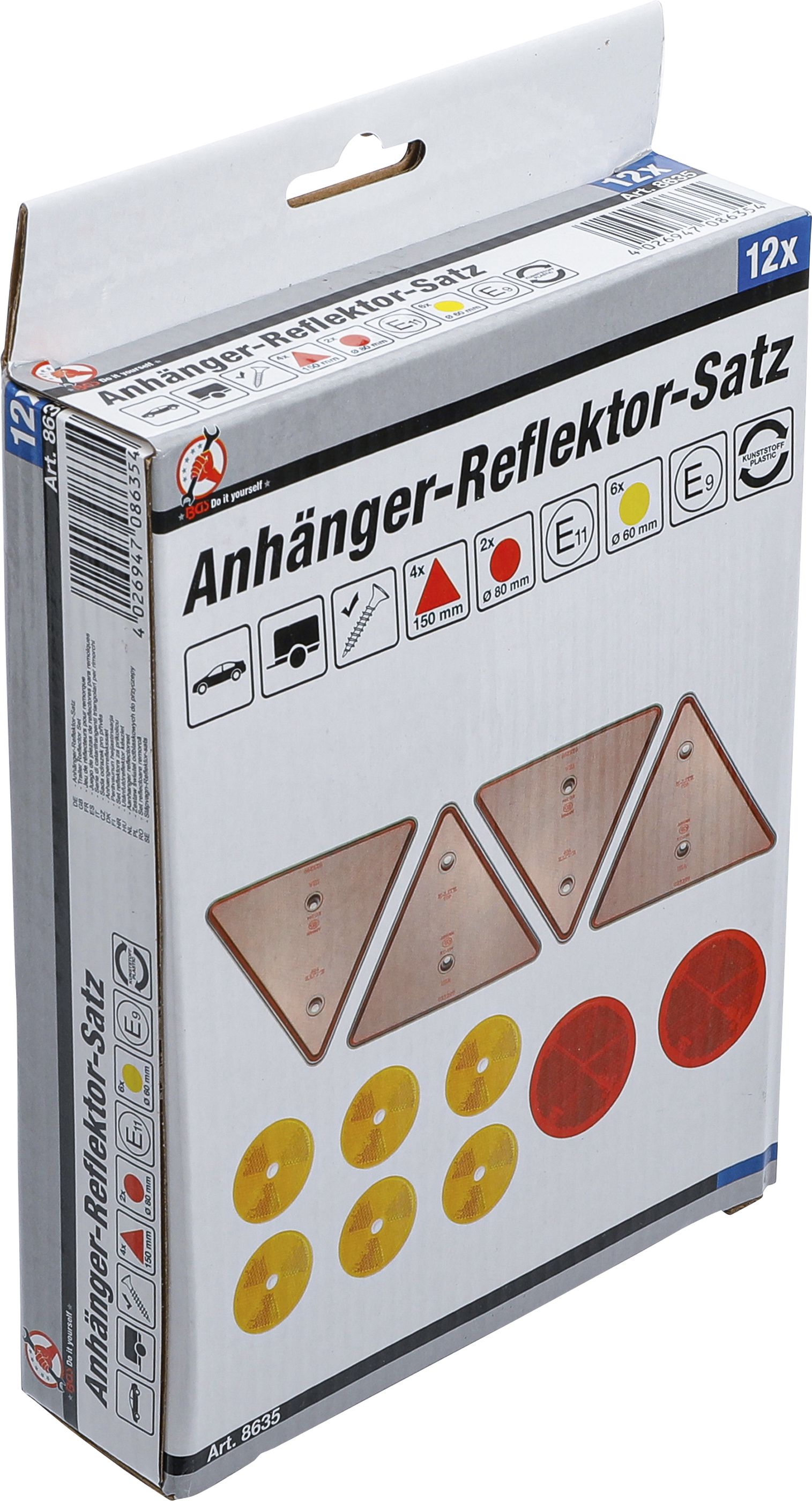 BGS Anhänger-Reflektor-Satz | 12-tlg.