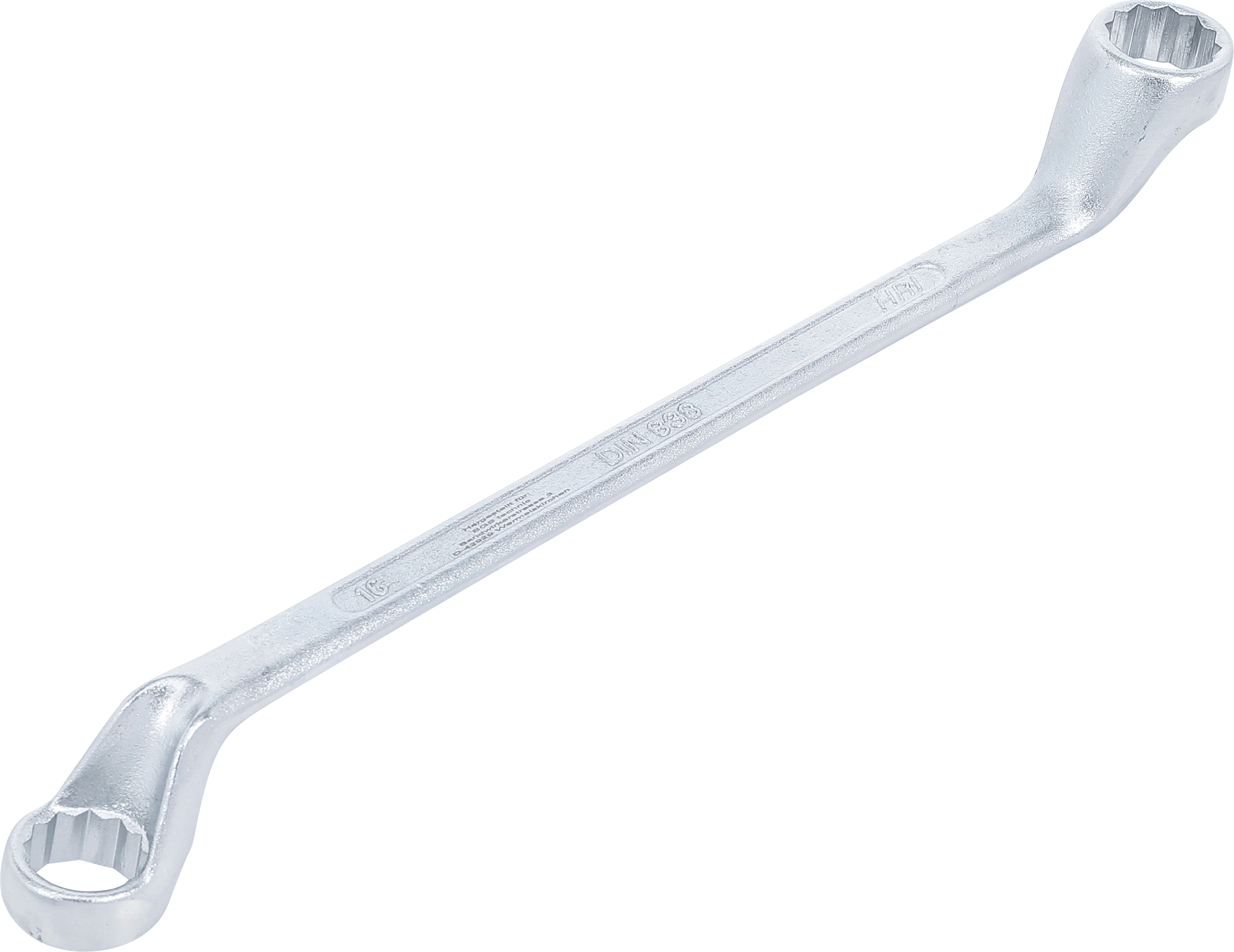 BGS Doppel-Ringschlüssel, gekröpft | SW 16 x 17 mm