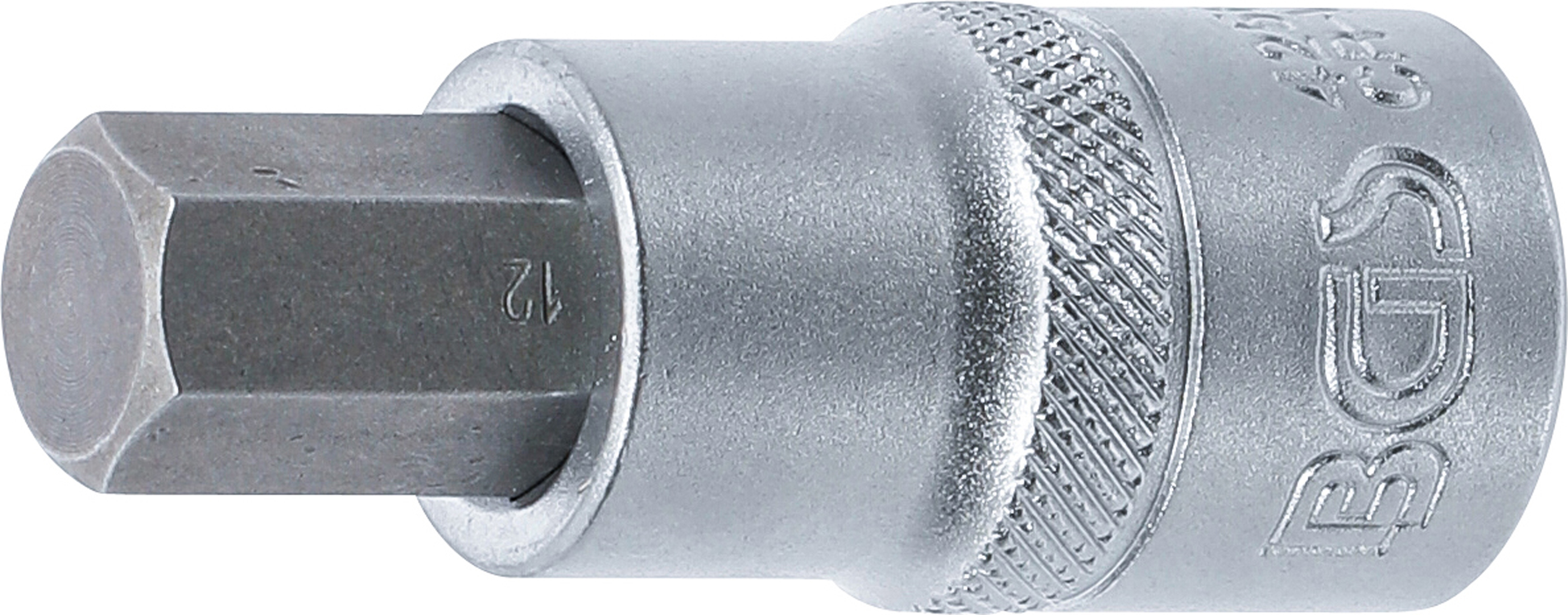 BGS Bit-Einsatz | Antrieb Innenvierkant 12,5 mm (1/2") | Innensechskant 12 mm