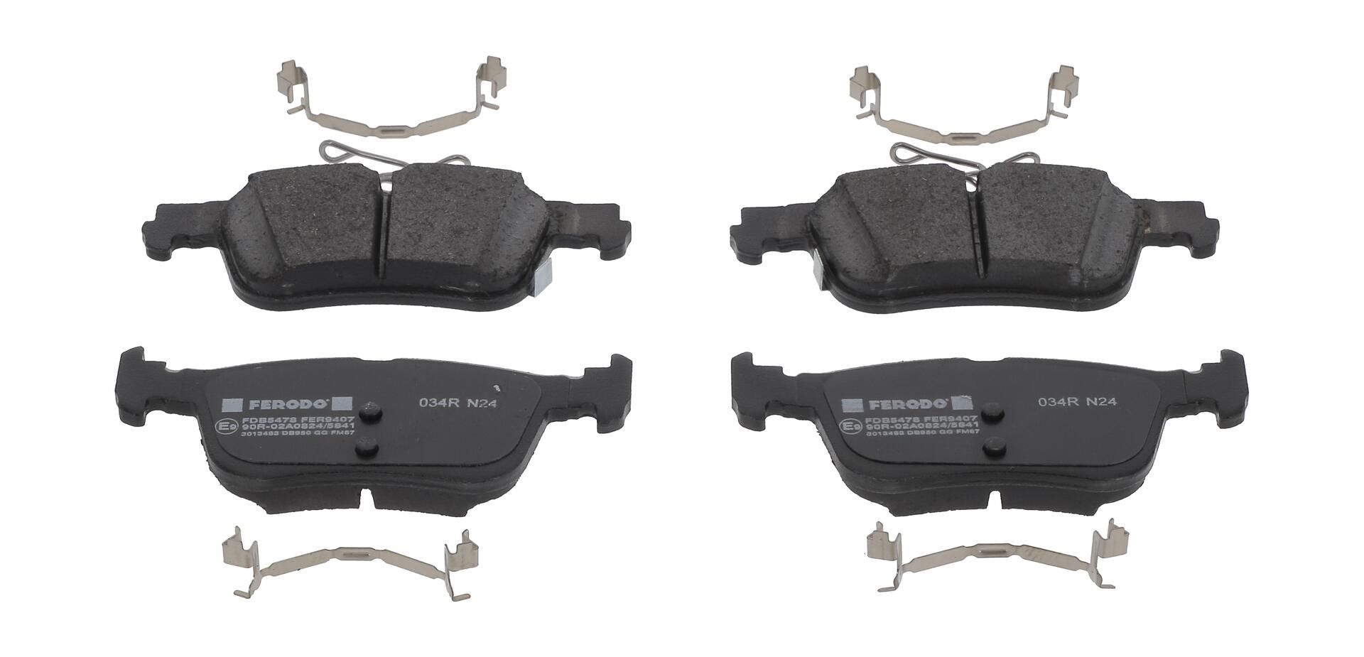 Bremsbelagsatz, Scheibenbremse