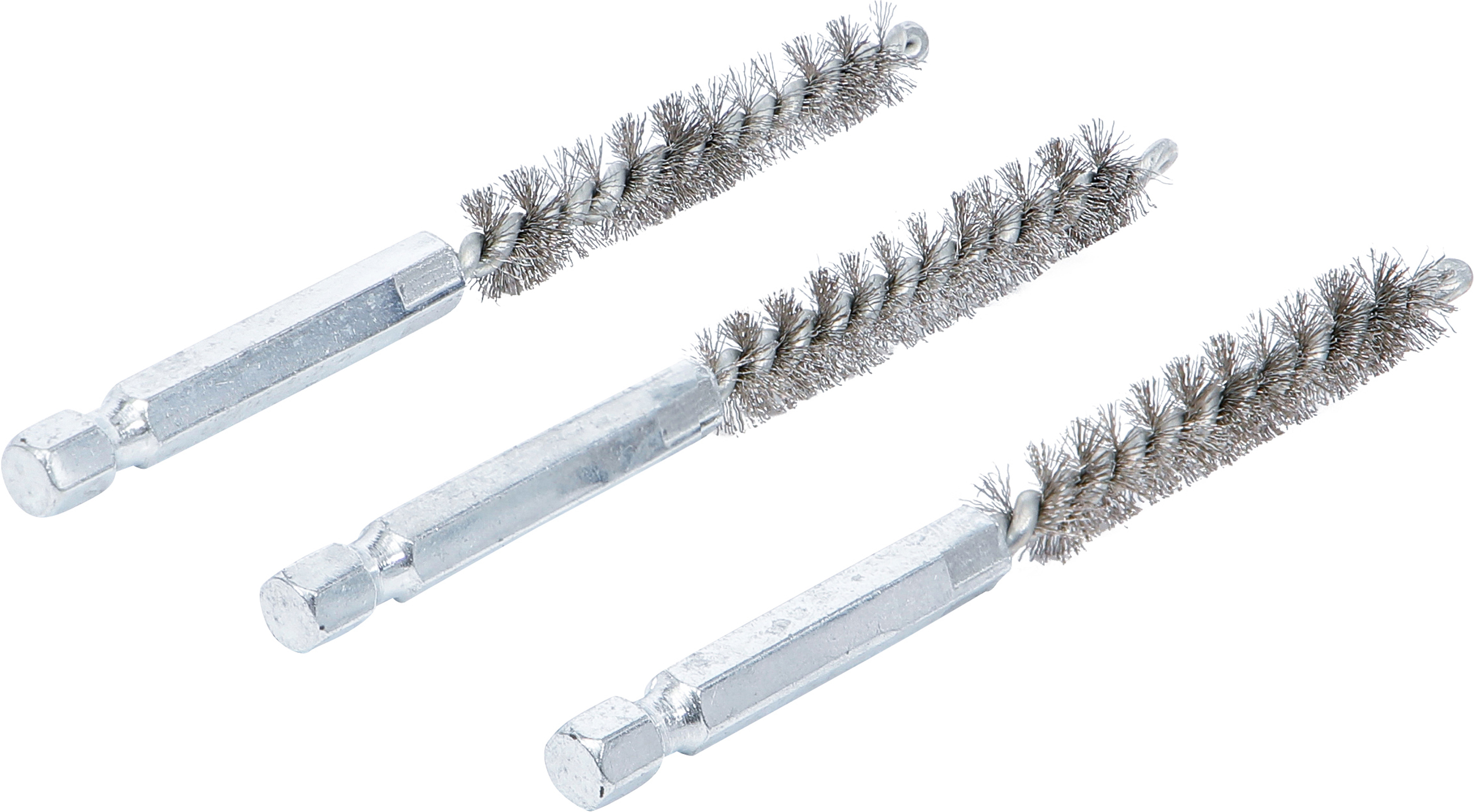 BGS Stahlbürste | 9 mm | Antrieb Außensechskant 6,3 mm (1/4") | 3-tlg.