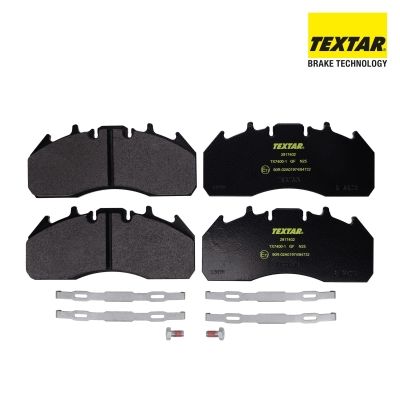 Bremsbelagsatz, Scheibenbremse “TEXTAR 249,6 mm, 110 mm, 29,2 mm”