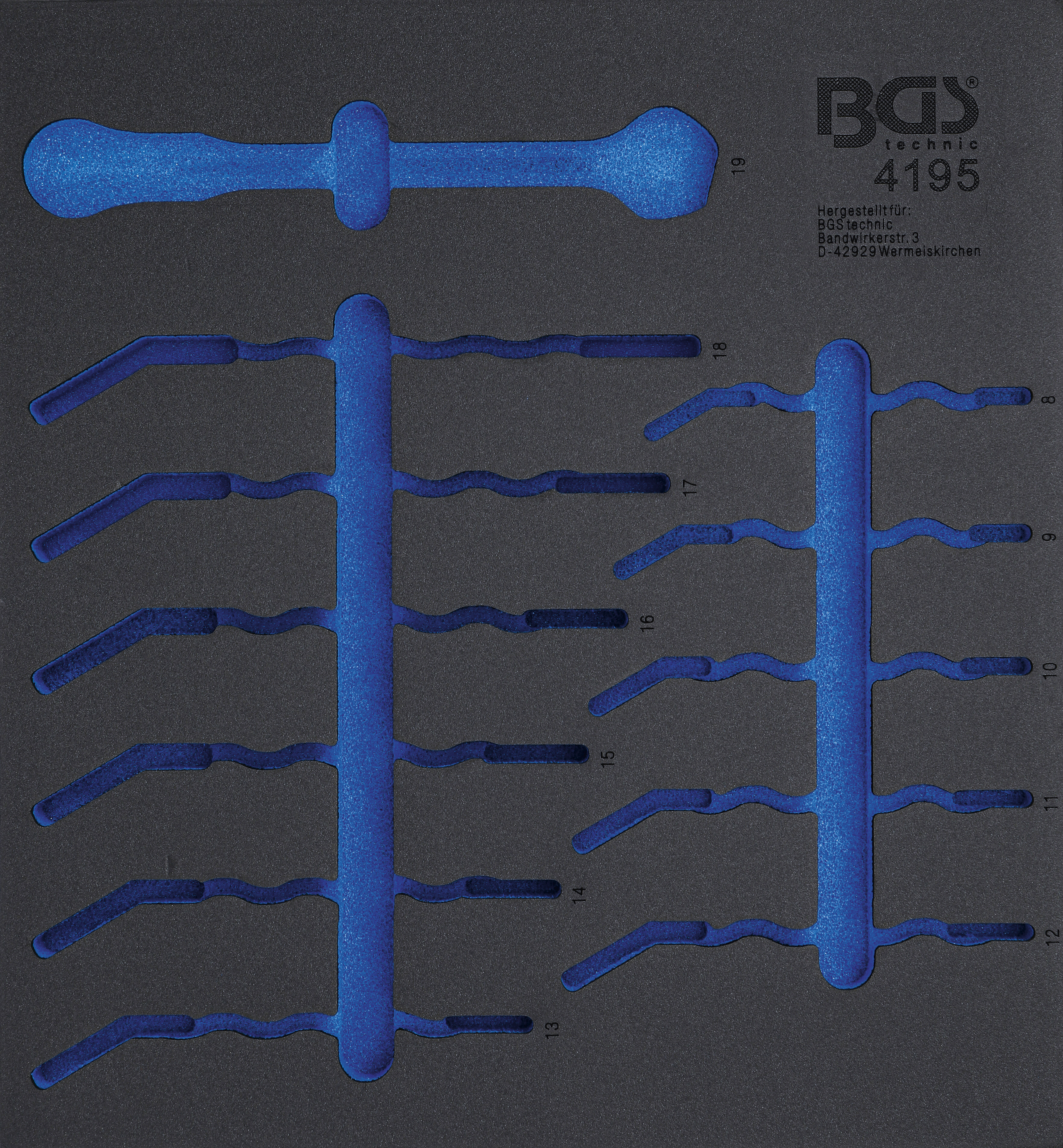 BGS Werkstattwageneinlage 2/3 | leer | für Art. 4195