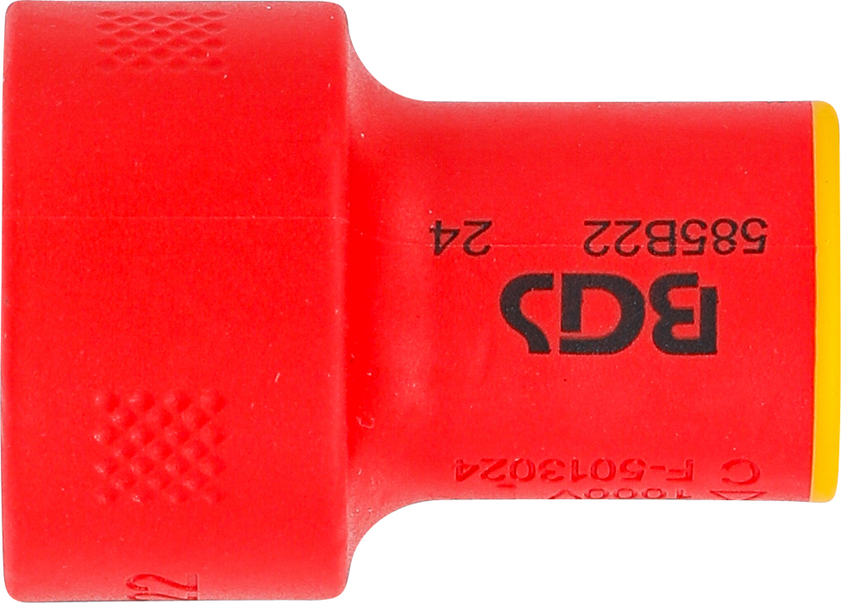 BGS VDE-Steckschlüssel-Einsatz Sechskant | Antrieb Innenvierkant 10 mm (3/8") | SW 22 mm