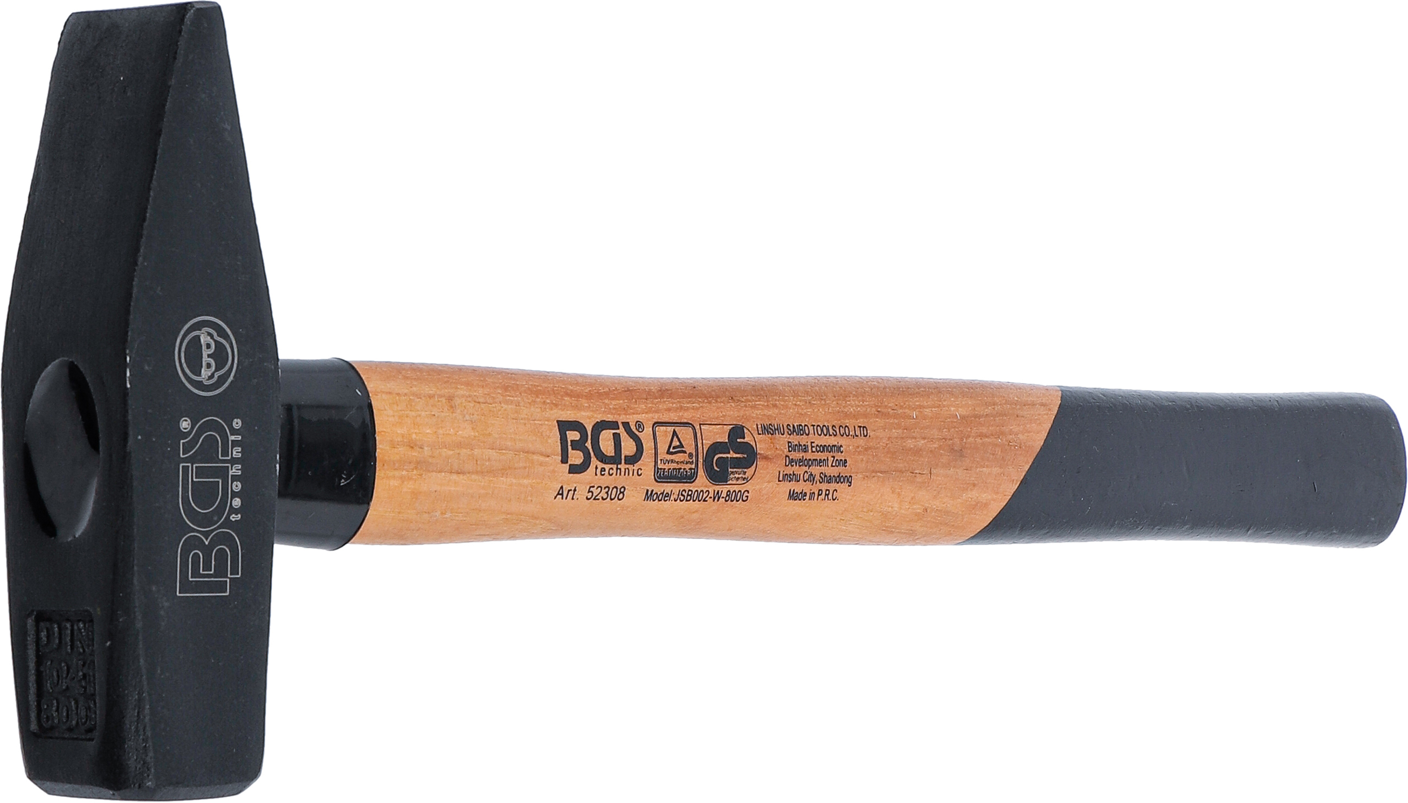 BGS Schlosserhammer | Hickory-Stiel | DIN 1041 | 800 g