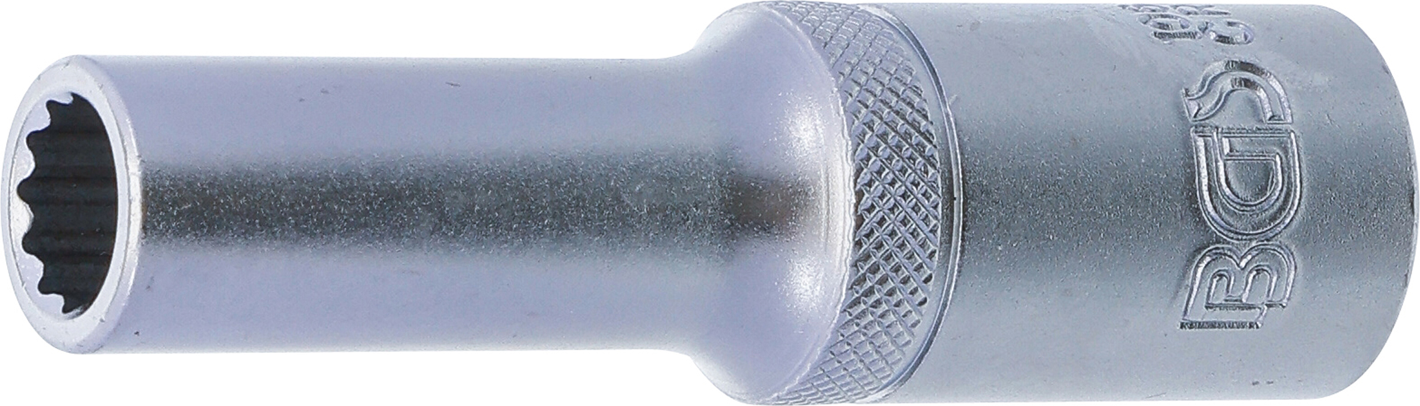 BGS Steckschlüssel-Einsatz Zwölfkant, tief | Antrieb Innenvierkant 12,5 mm (1/2") | SW 10 mm