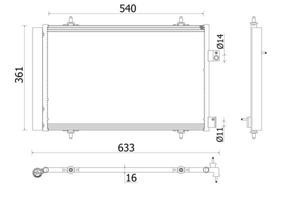 Kondensator, Klimaanlage