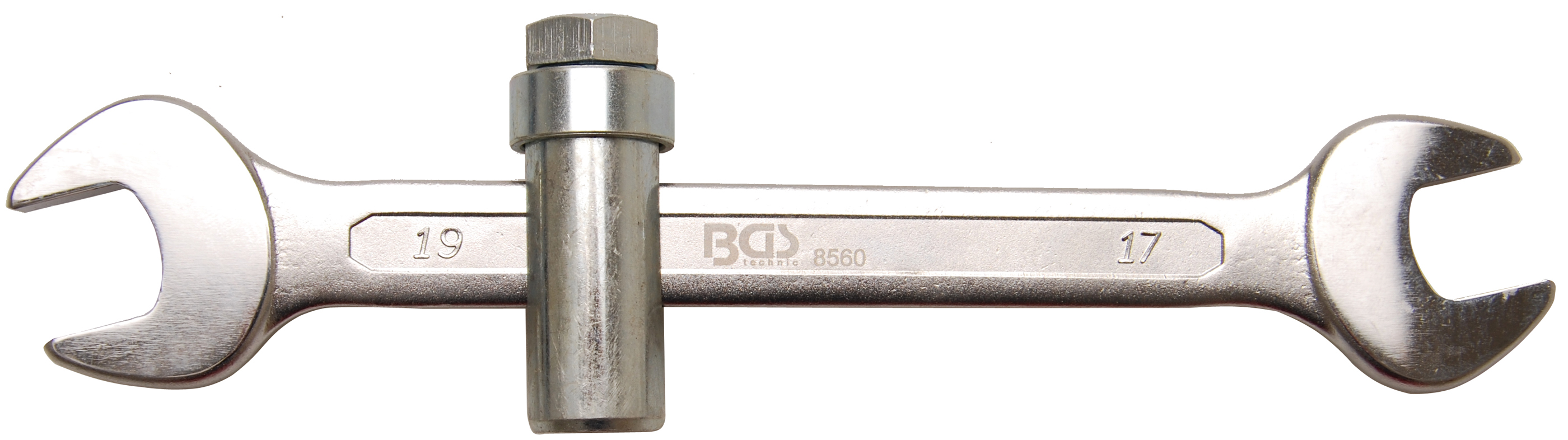 BGS Sanitärschlüssel | mit Schiebestück M10 | SW 17 x 19