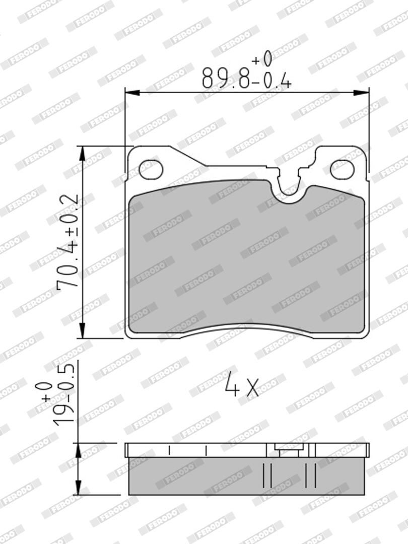 Bremsbelagsatz, Scheibenbremse