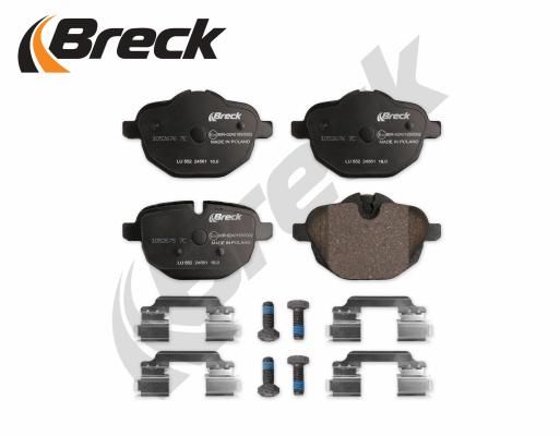 Bremsbelagsatz, Scheibenbremse