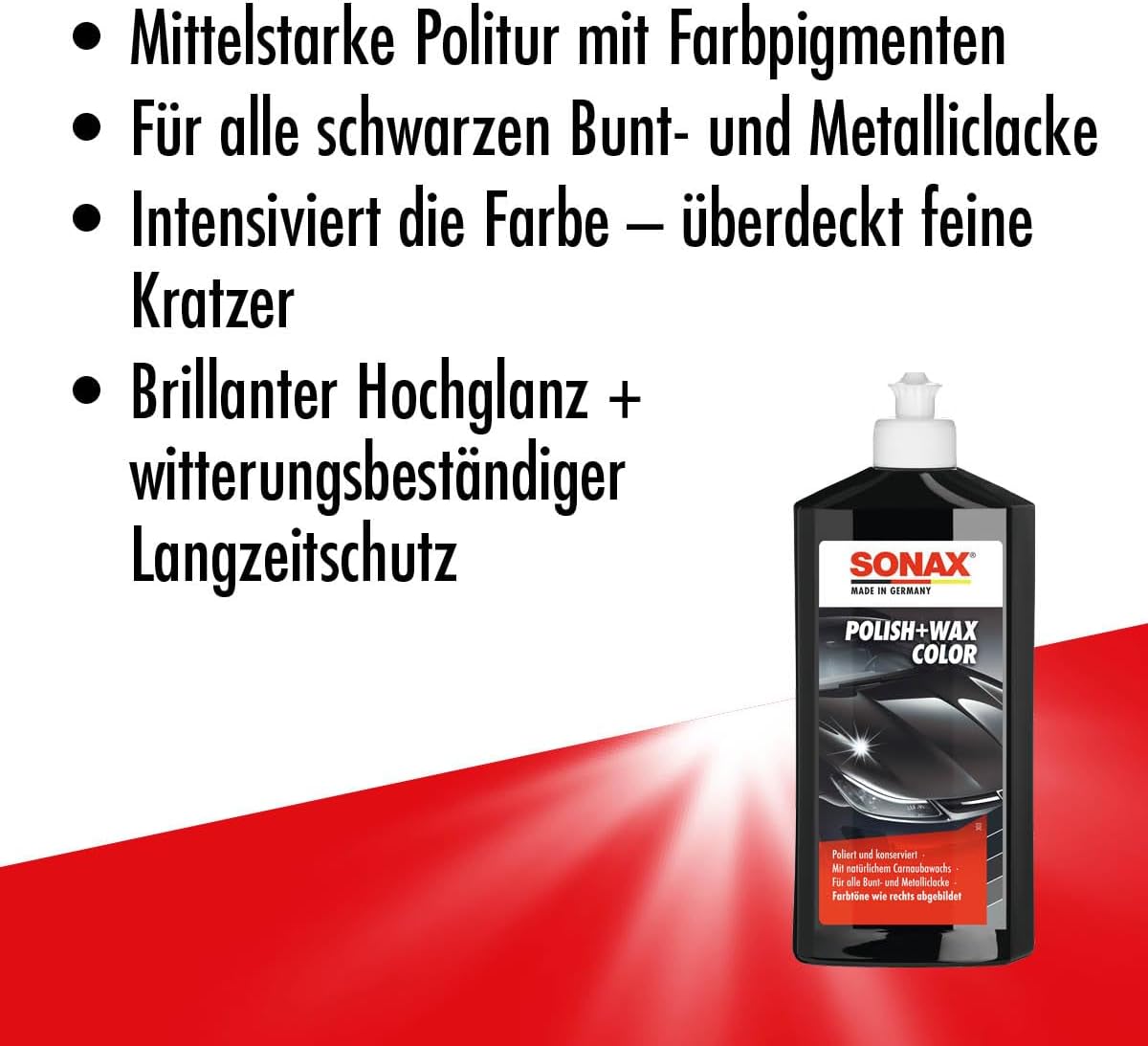 Sonax Polish & Wax Color NanoPro Schwarz 500 ml