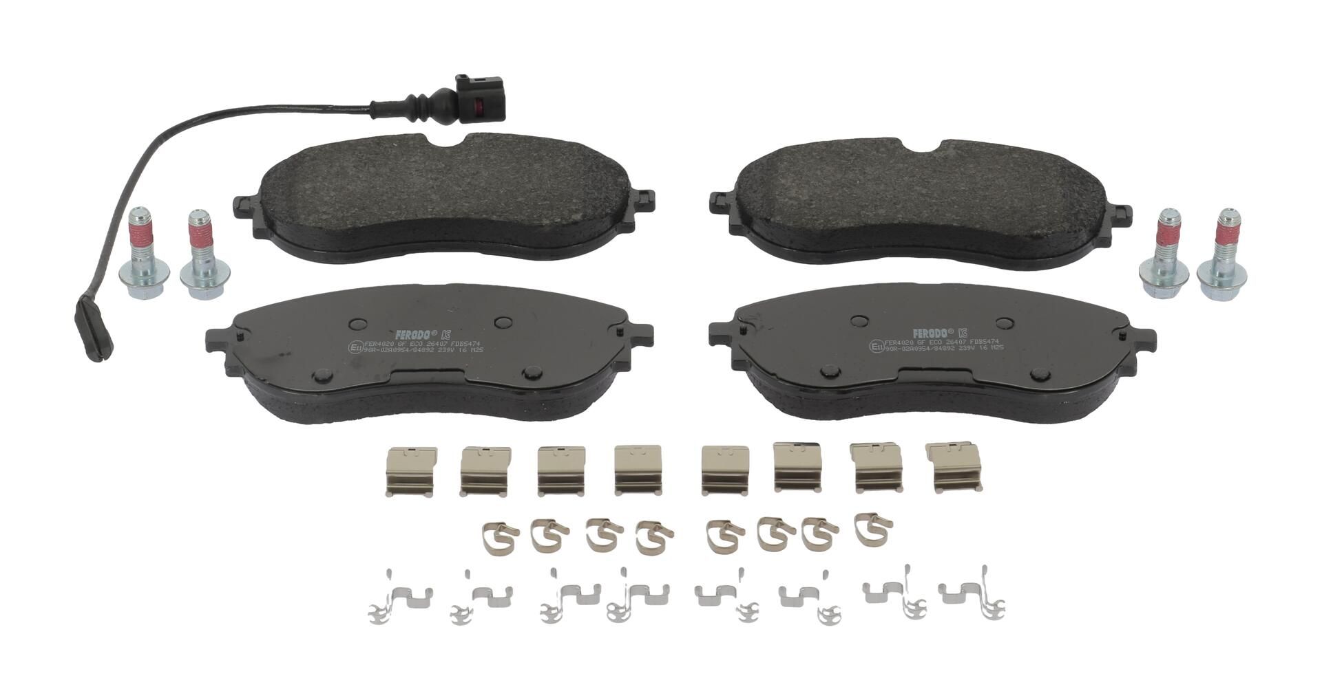 Bremsbelagsatz, Scheibenbremse