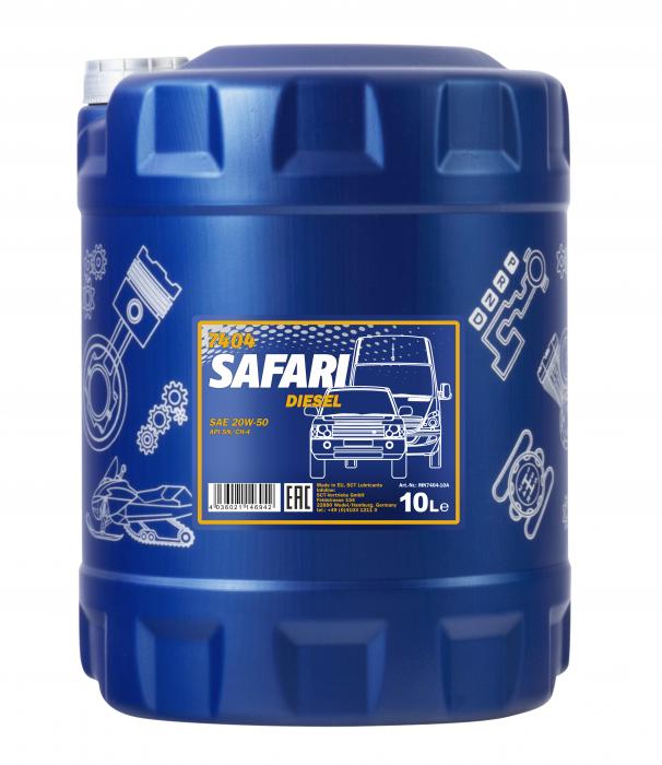 20W-50 Mannol 7404 Safari Motoröl 10 Liter