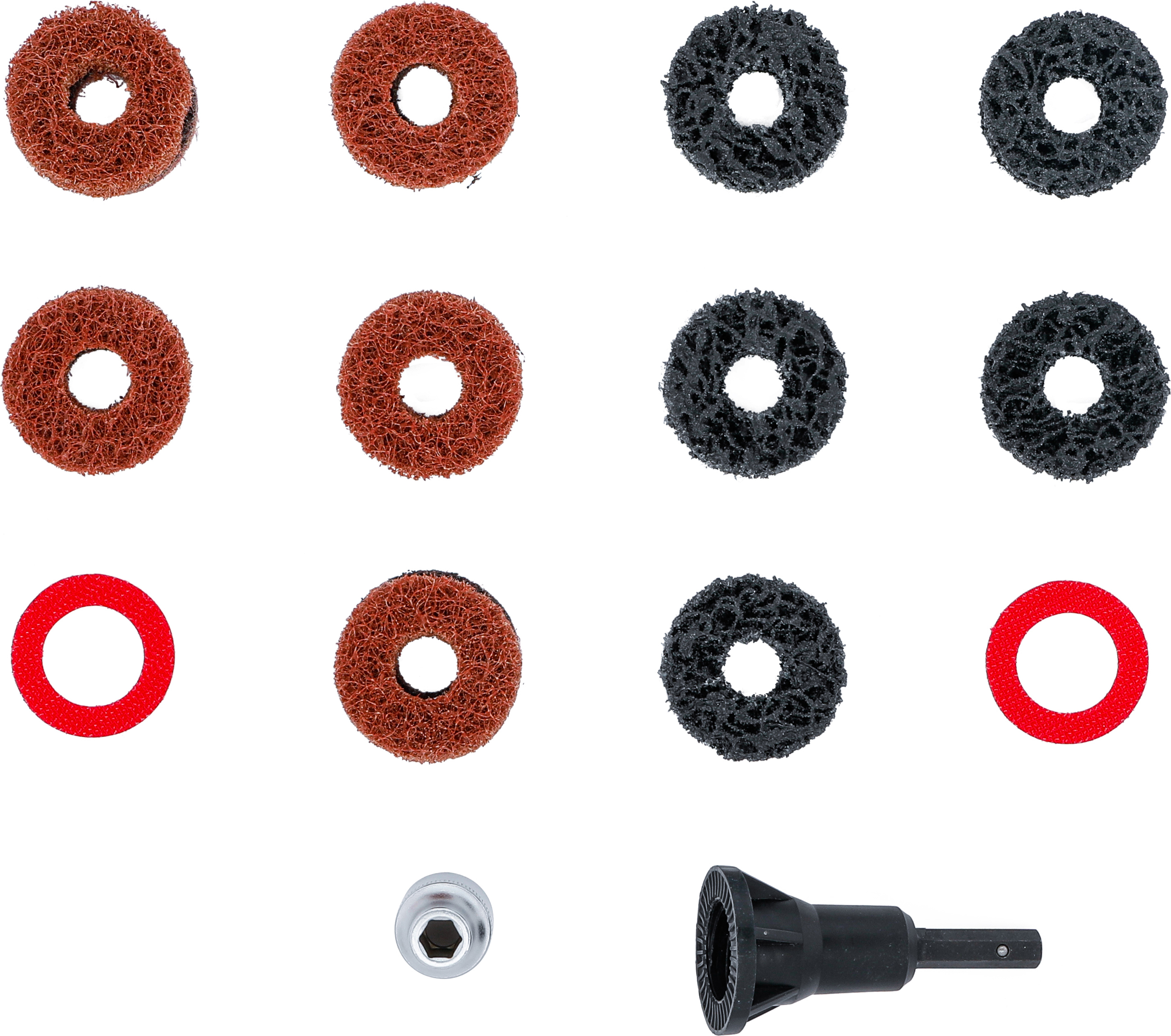 BGS Radnabenschleifer-Satz | für Stehbolzen und Radmutternbolzen | 14-tlg.