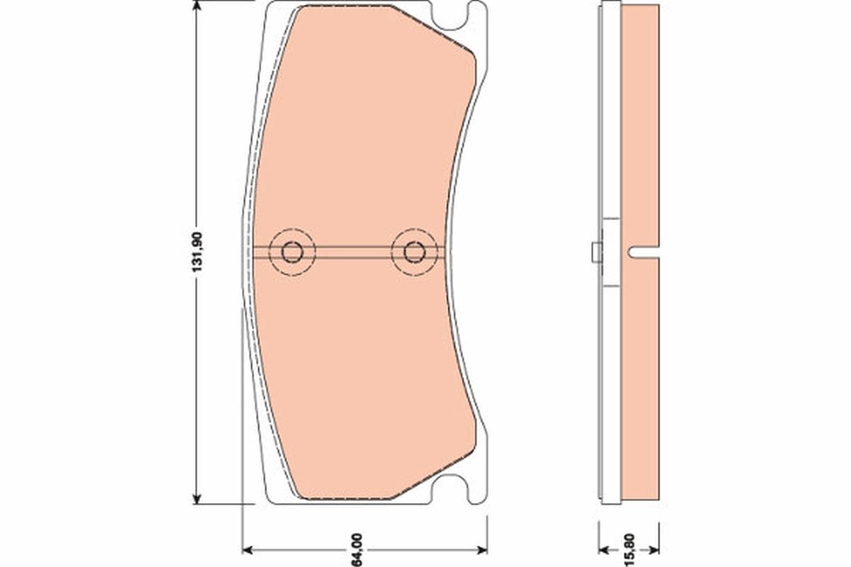 Bremsbelagsatz, Scheibenbremse