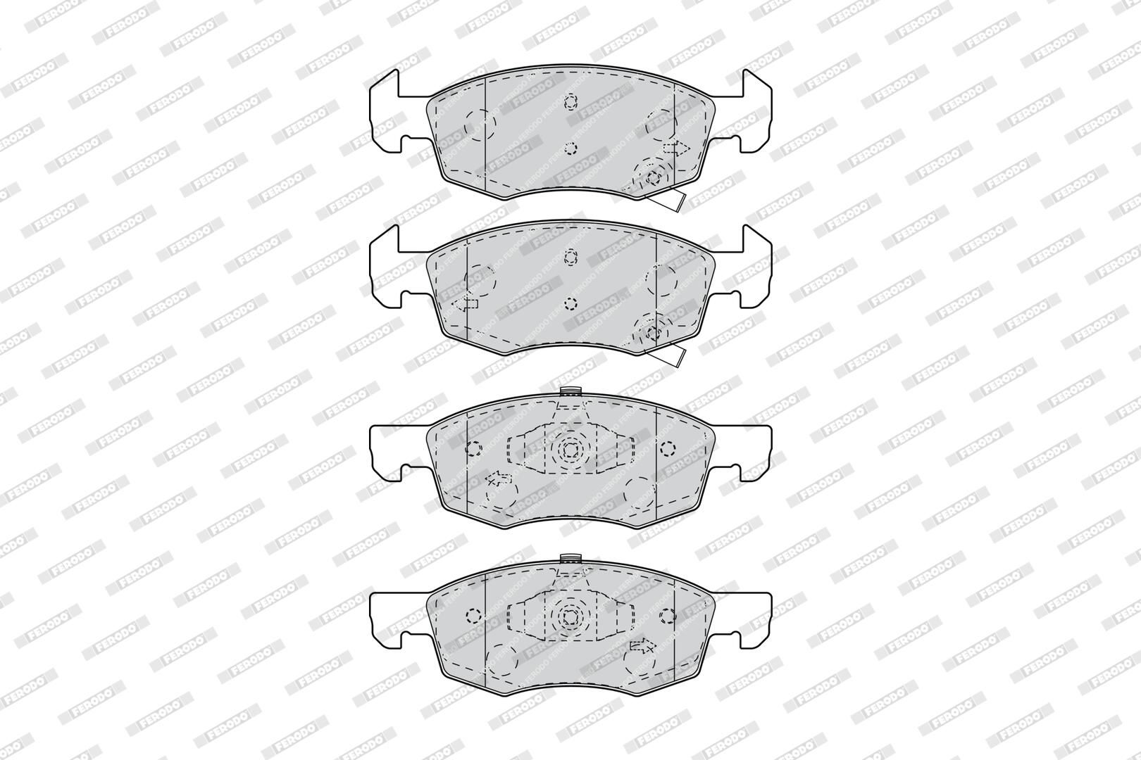 Bremsbelagsatz, Scheibenbremse