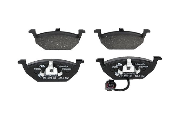 Bremsbelagsatz, Scheibenbremse