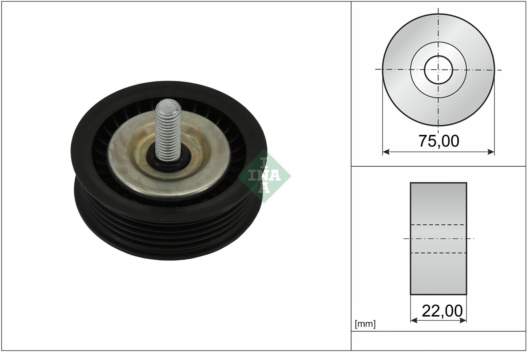 Umlenk-/Führungsrolle, Keilrippenriemen