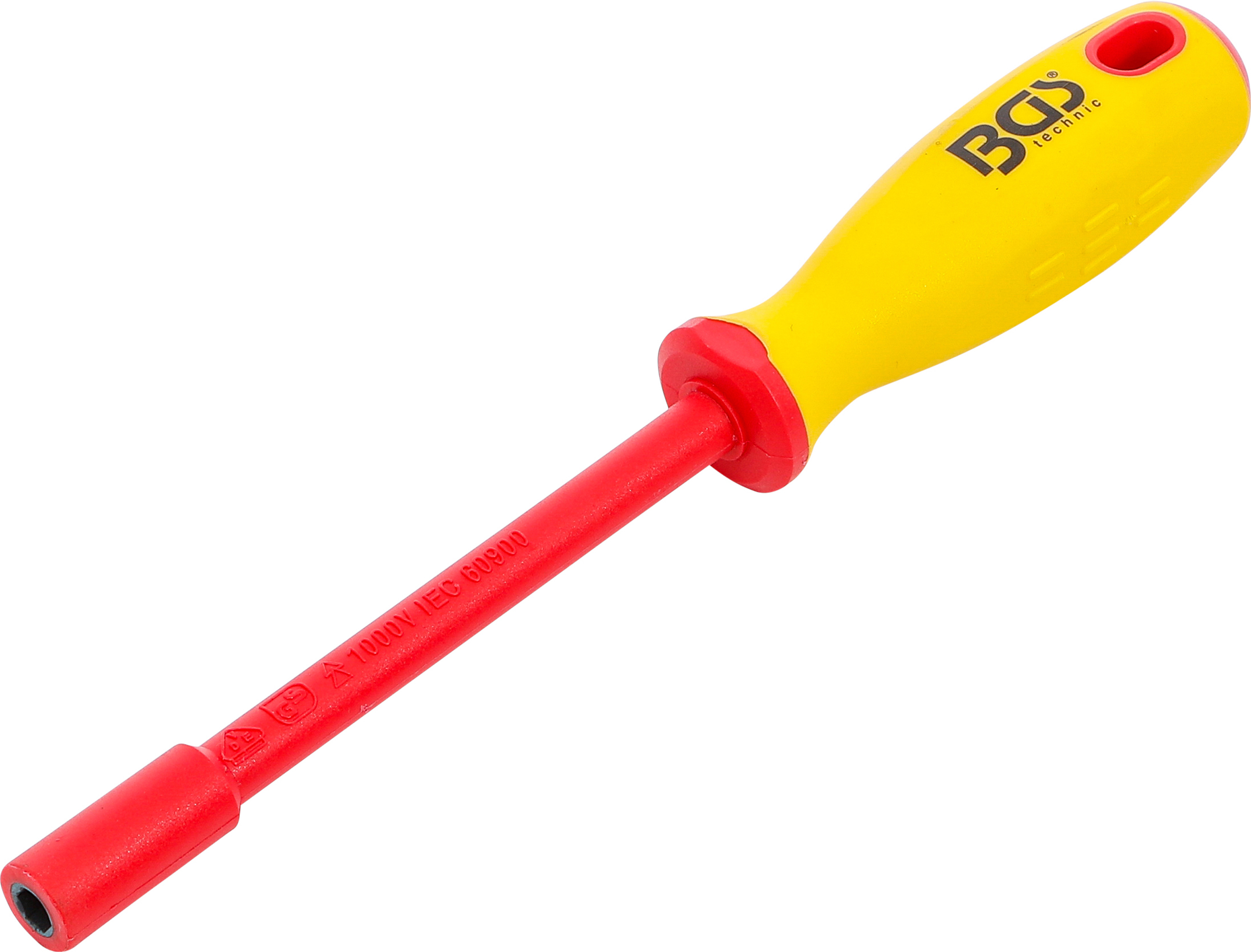 BGS VDE-Steckschlüssel-Schraubendreher | Sechskant | SW 6 mm | Klingenlänge 125 mm