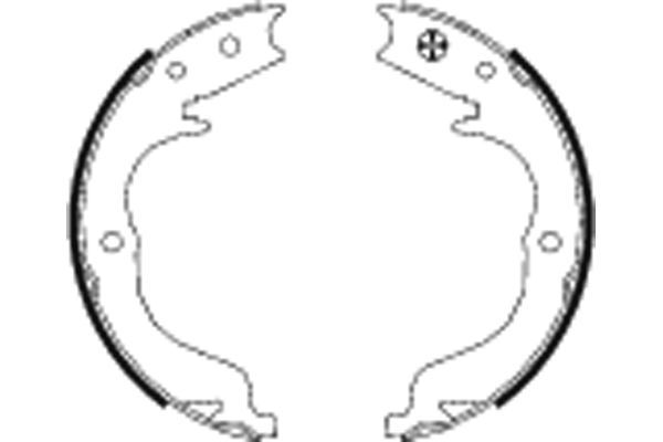 Bremsbackensatz, Feststellbremse