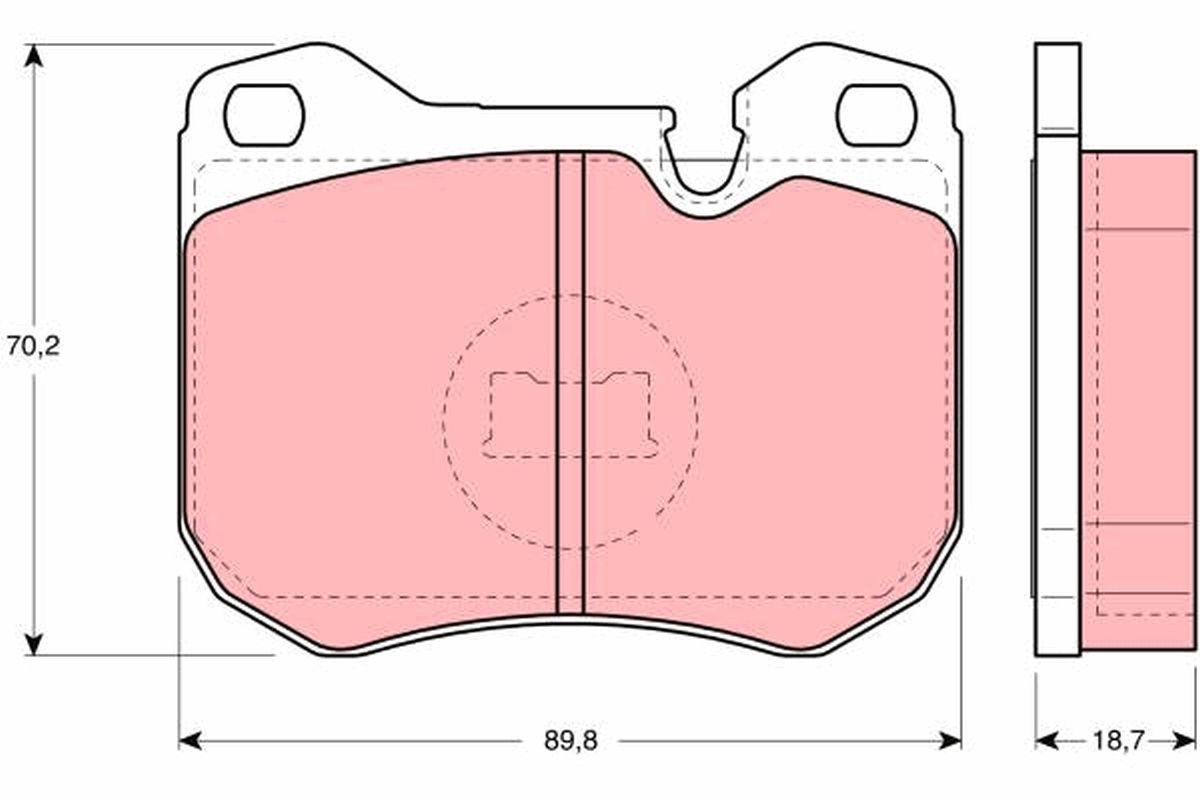 Bremsbelagsatz, Scheibenbremse