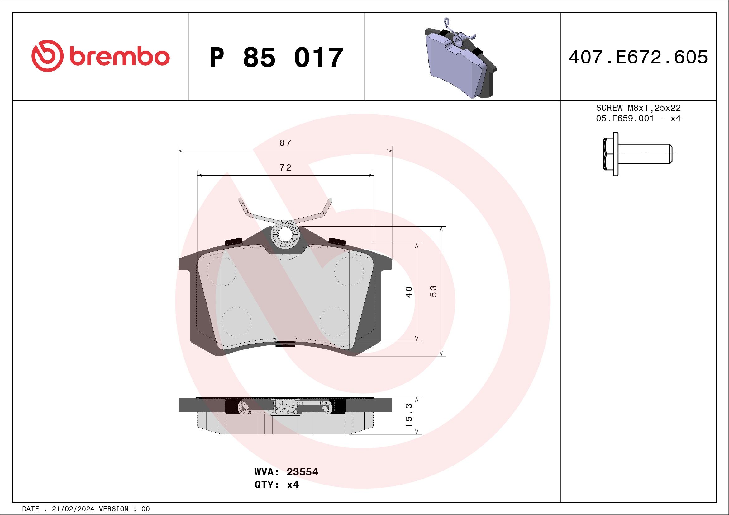 Bremsbelagsatz, Scheibenbremse