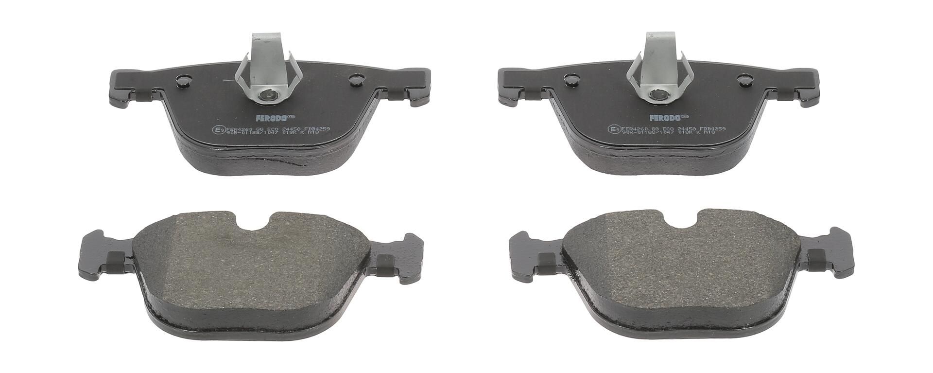 Bremsbelagsatz, Scheibenbremse