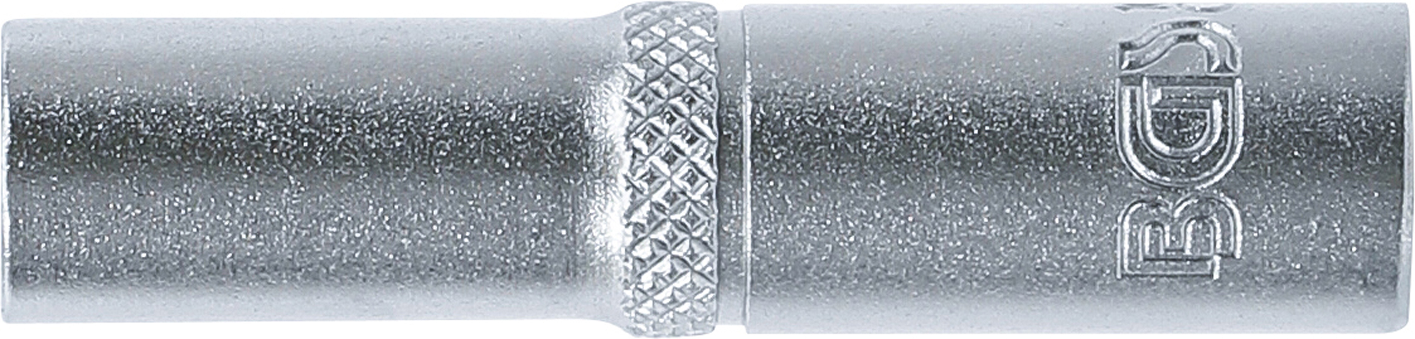 BGS Steckschlüssel-Einsatz Sechskant, tief | Antrieb Innenvierkant 6,3 mm (1/4") | SW 7 mm