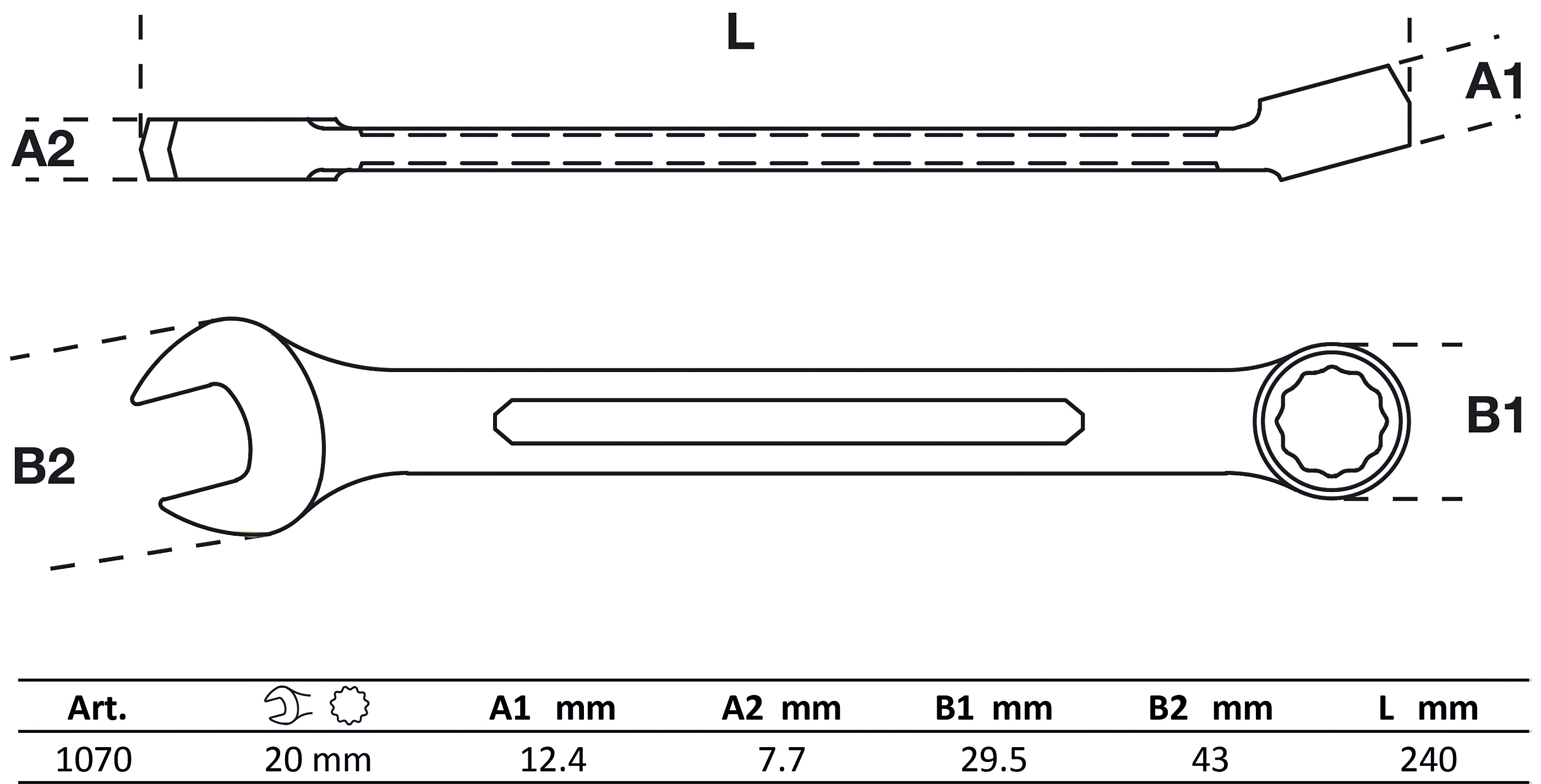 BGS Maul-Ringschlüssel | SW 20 mm