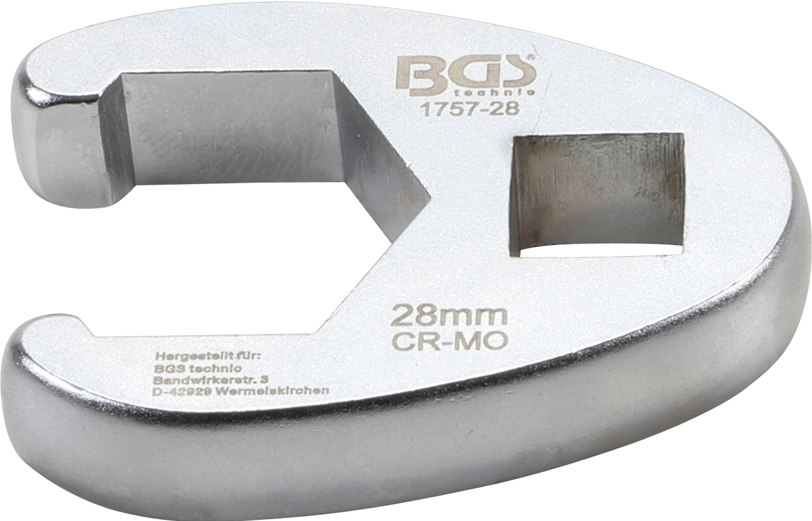 BGS Hahnenfußschlüssel | Antrieb Innenvierkant 12,5 mm (1/2") | SW 28 mm
