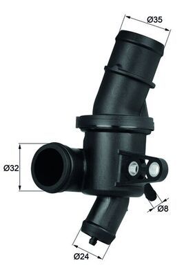 Thermostat, Kühlmittel TH 4 80 “MAHLE 80 °C, 11,2 cm, 11,2 cm”