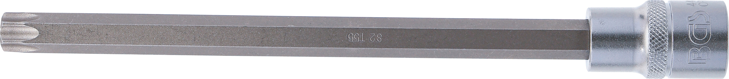 BGS Bit-Einsatz | Länge 200 mm | Antrieb Innenvierkant 12,5 mm (1/2") | T-Profil (für Torx) T55