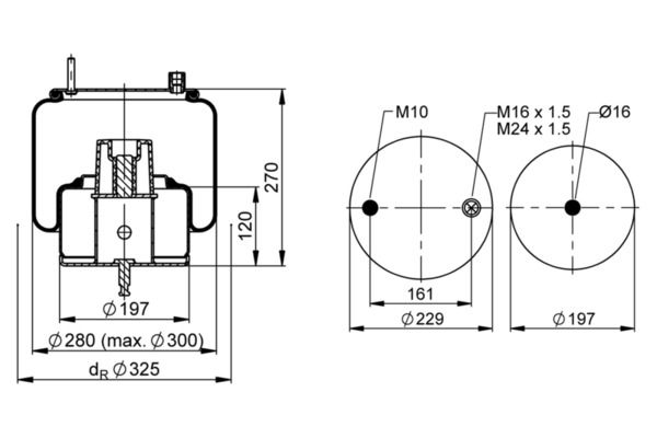 Federbalg, Luftfederung