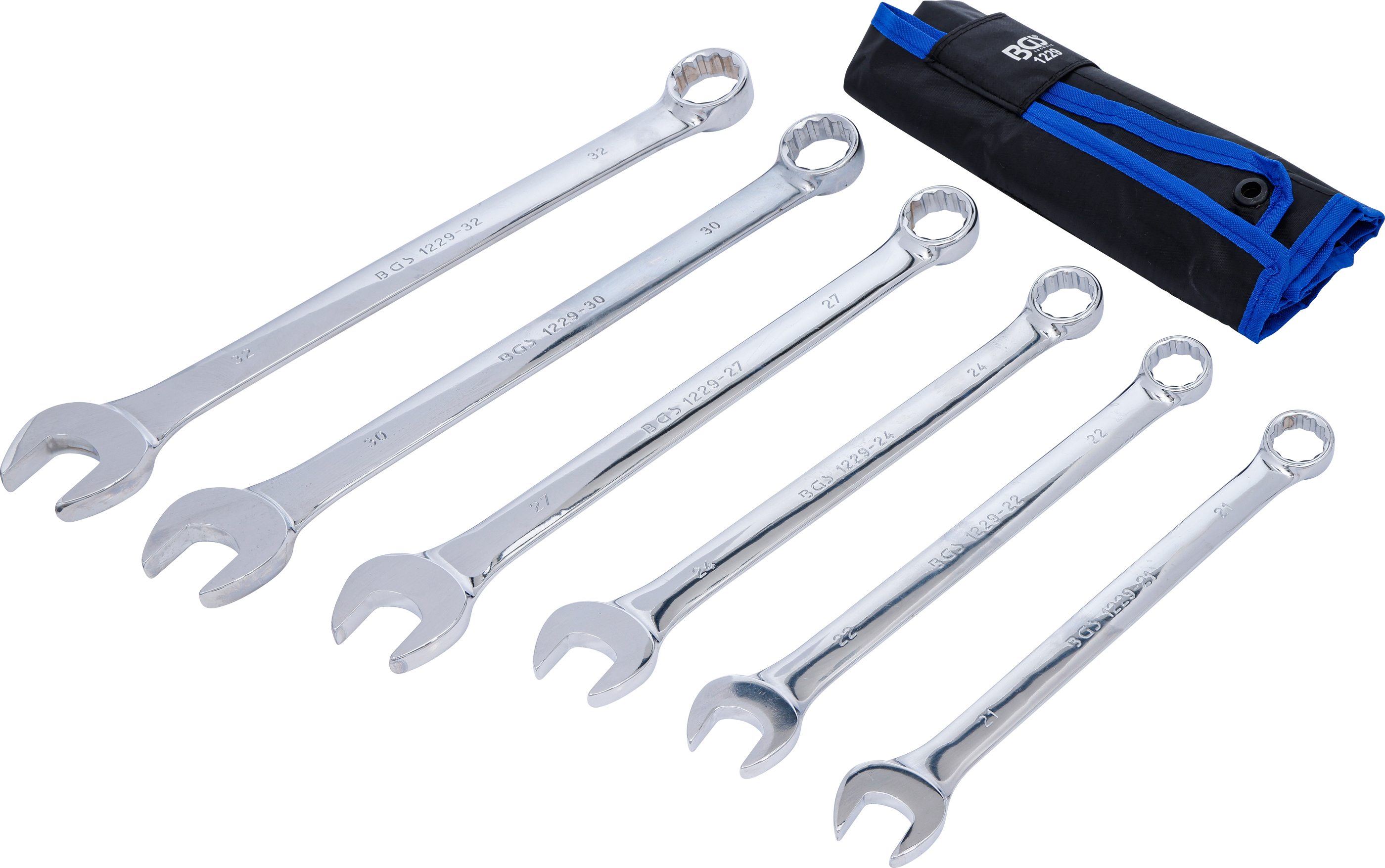 BGS Maul-Ringschlüssel-Satz | extra lang | SW 21 - 32 mm | 6-tlg.