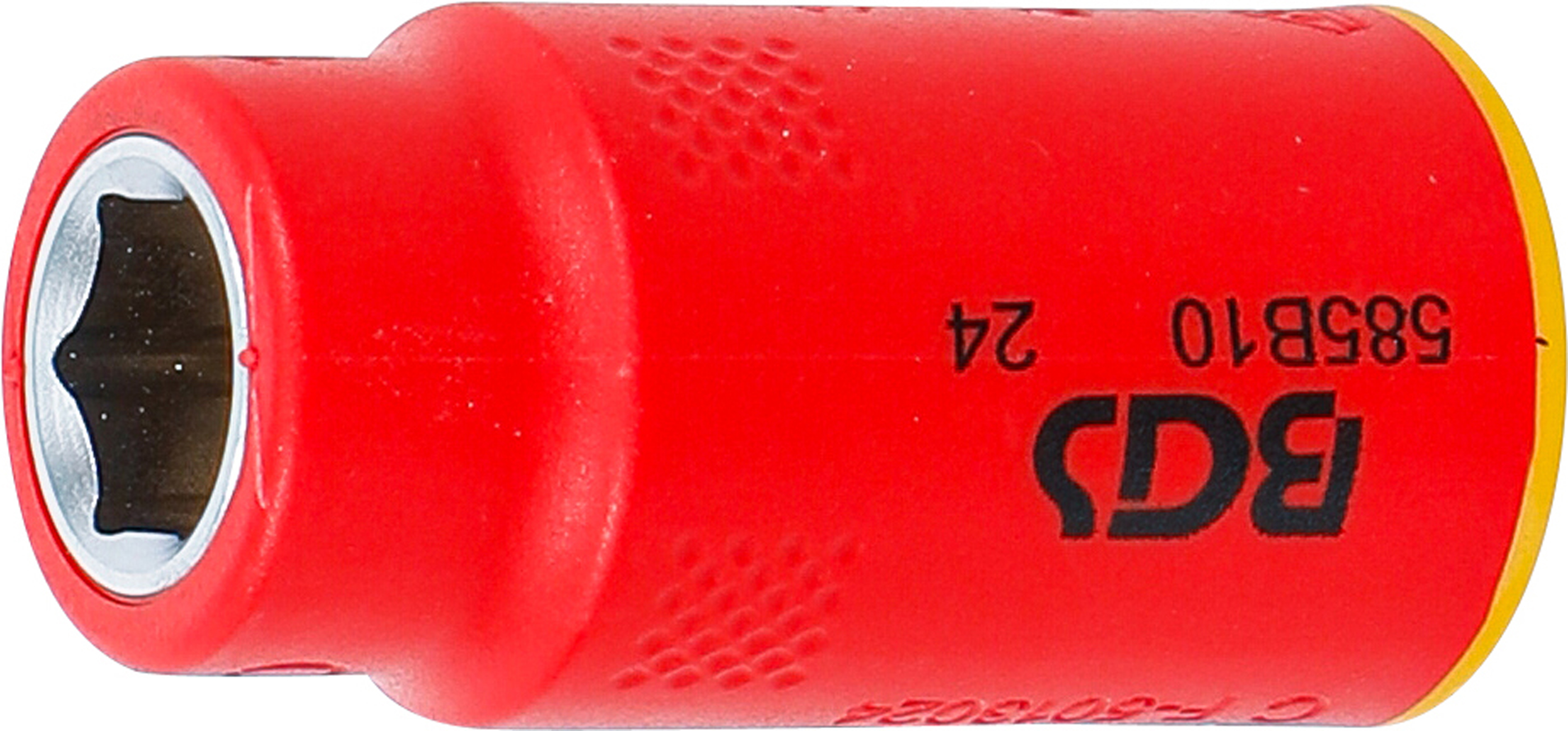 BGS VDE-Steckschlüssel-Einsatz Sechskant | Antrieb Innenvierkant 10 mm (3/8") | SW 10 mm