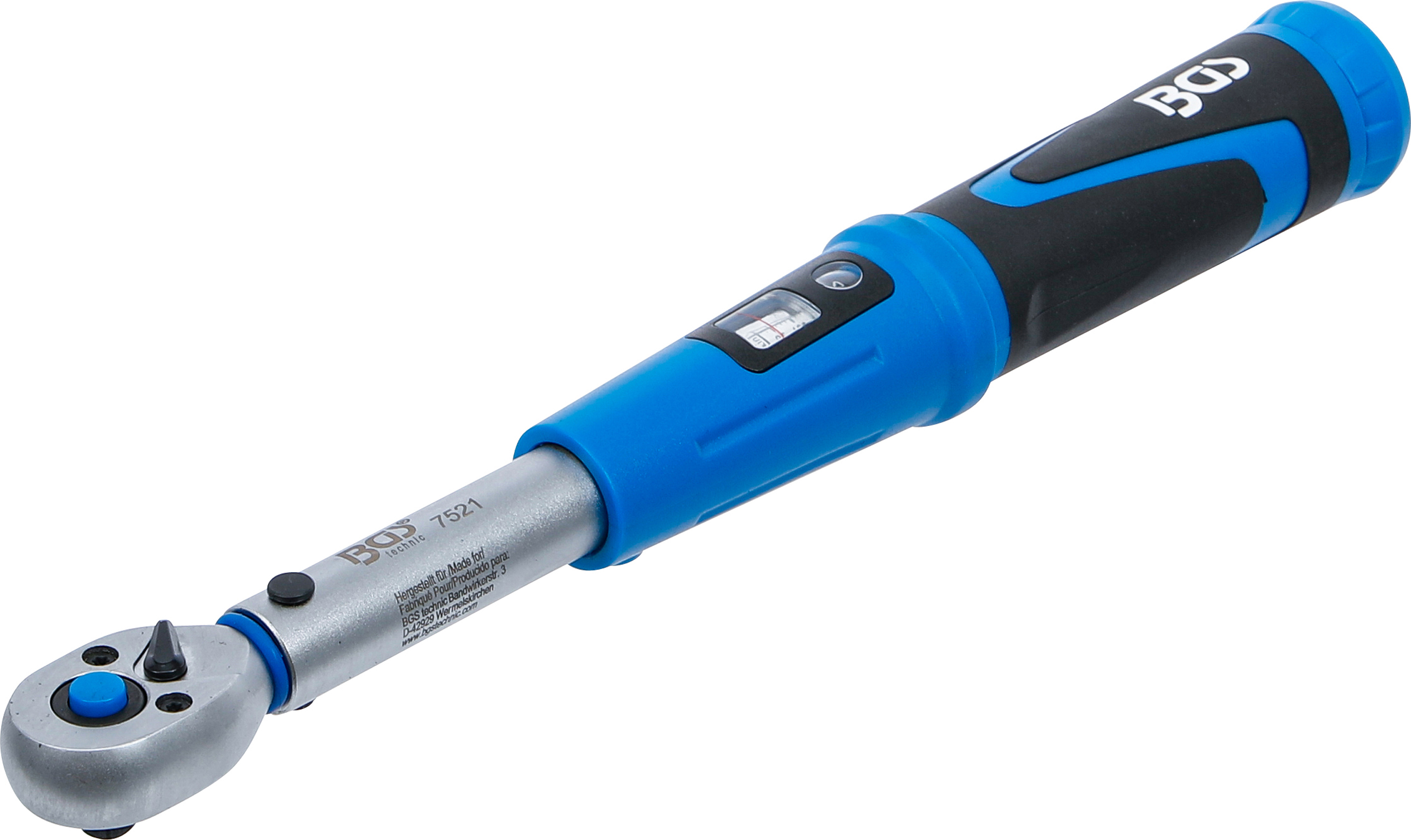 BGS Drehmomentschlüssel | Abtrieb Außenvierkant 6,3 mm  (1/4") | 5 - 30 Nm