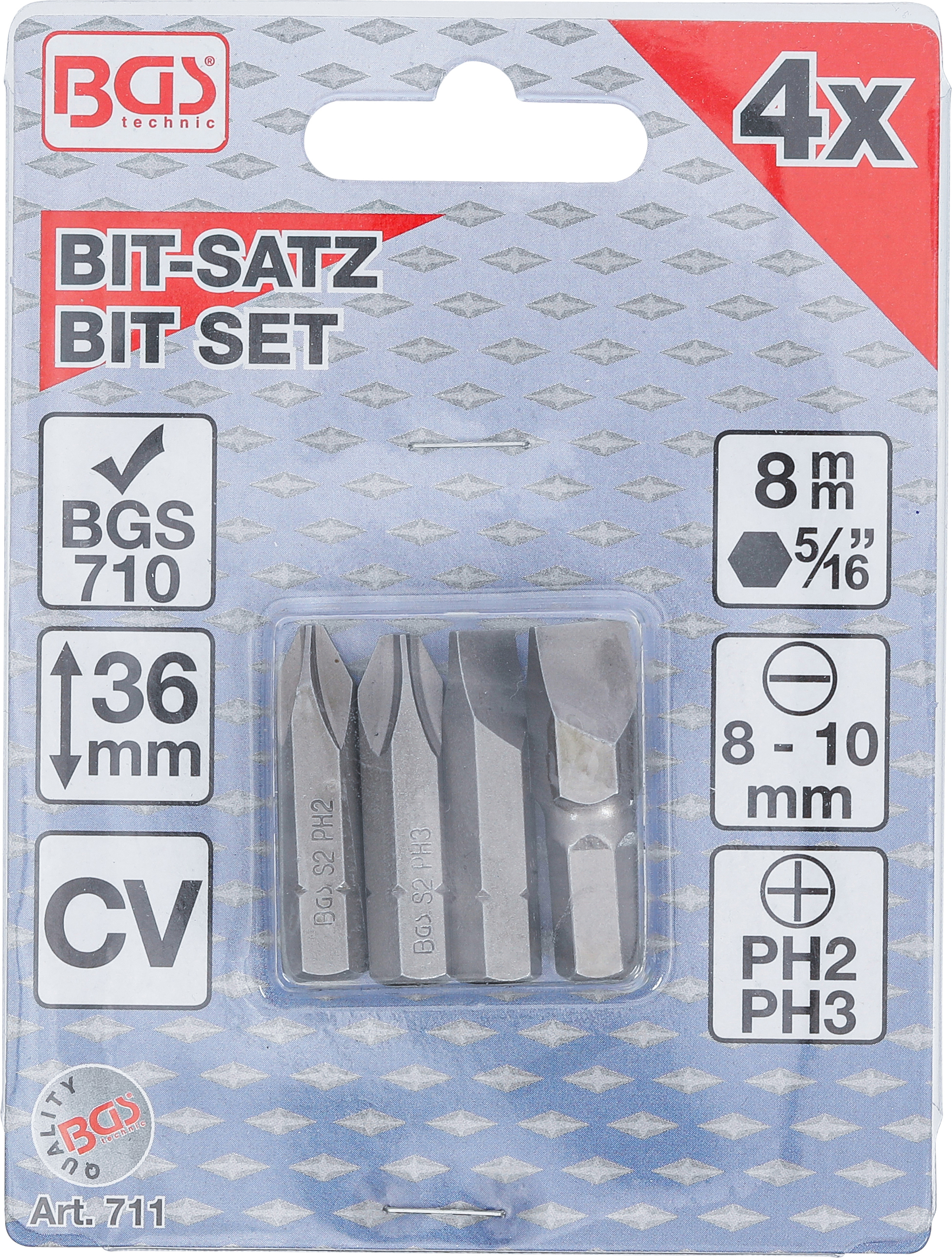 BGS Hand-Schlagschrauber-Bits | für Art. 710