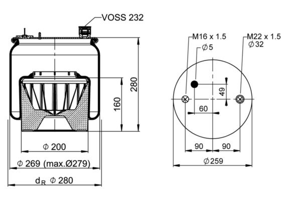 Federbalg, Luftfederung