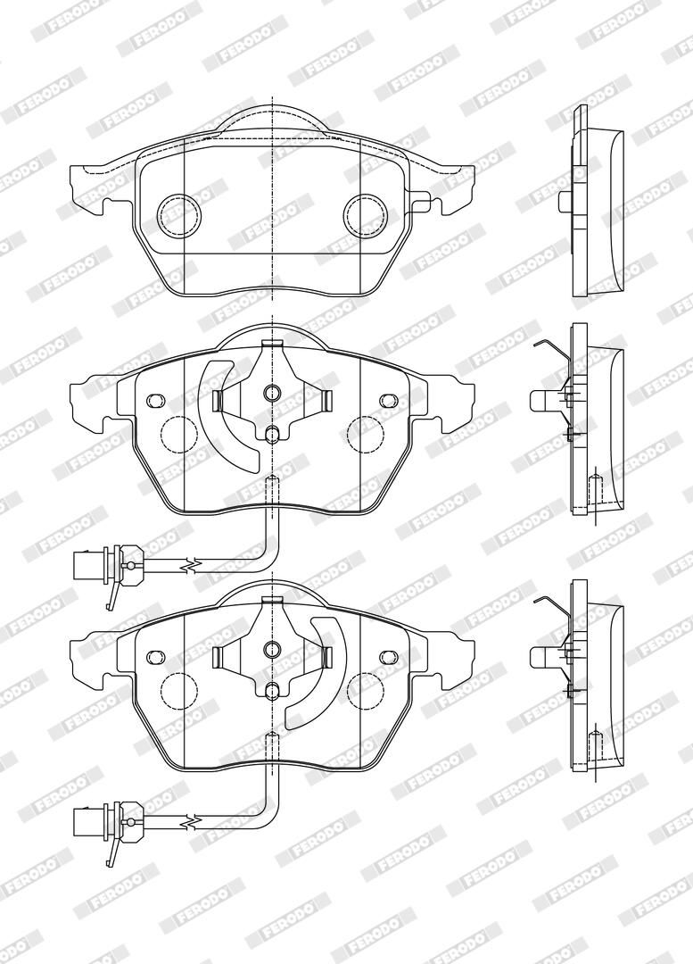 Bremsbelagsatz, Scheibenbremse
