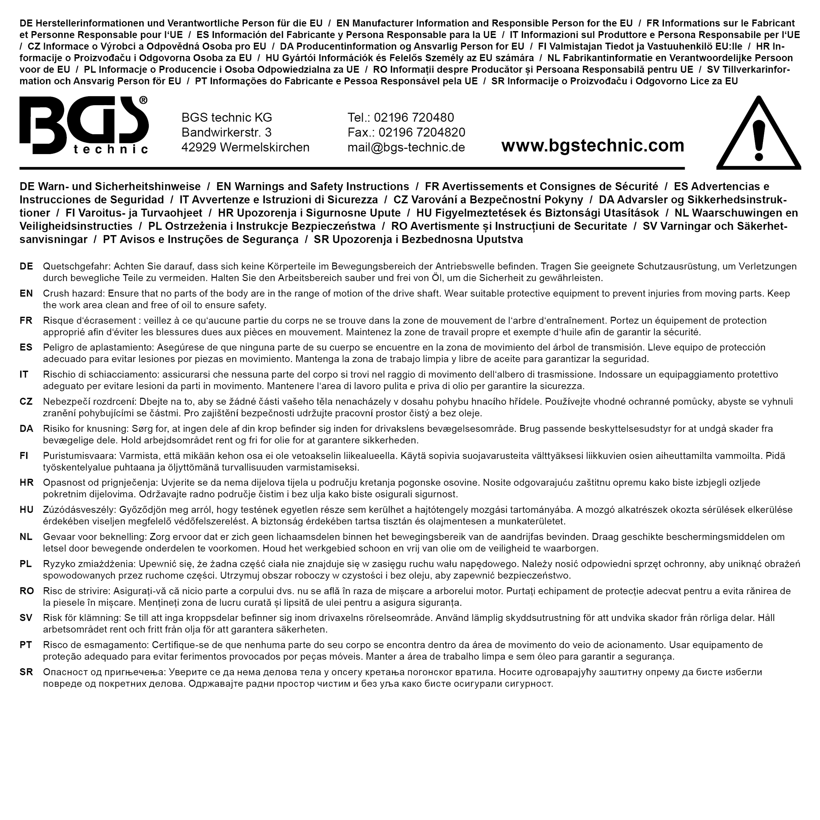BGS Querlenker-Hebelwerkzeug | mit Kette